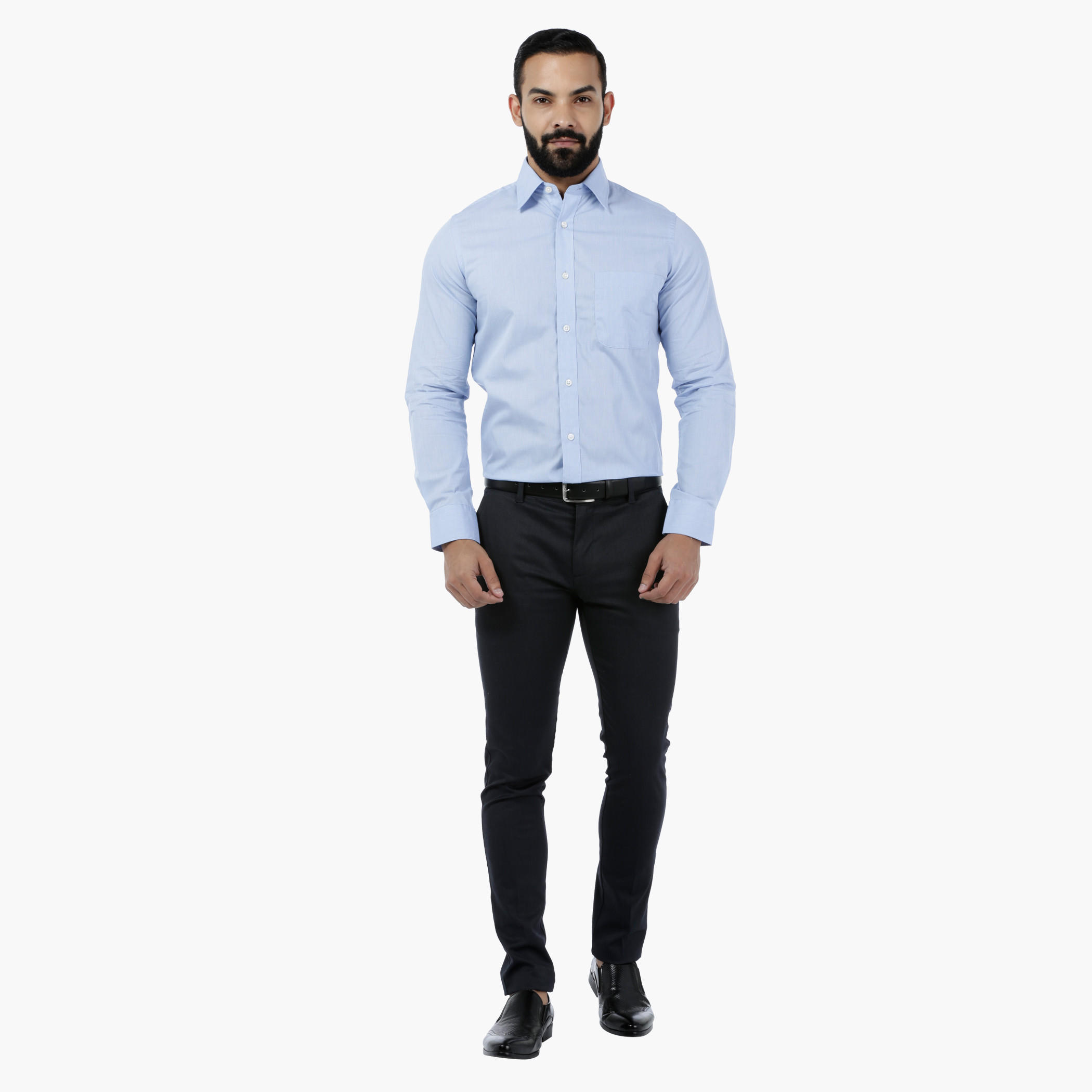 Arrow Solid Shirt with LAMC Finish-men-clothing-shirts-image-1