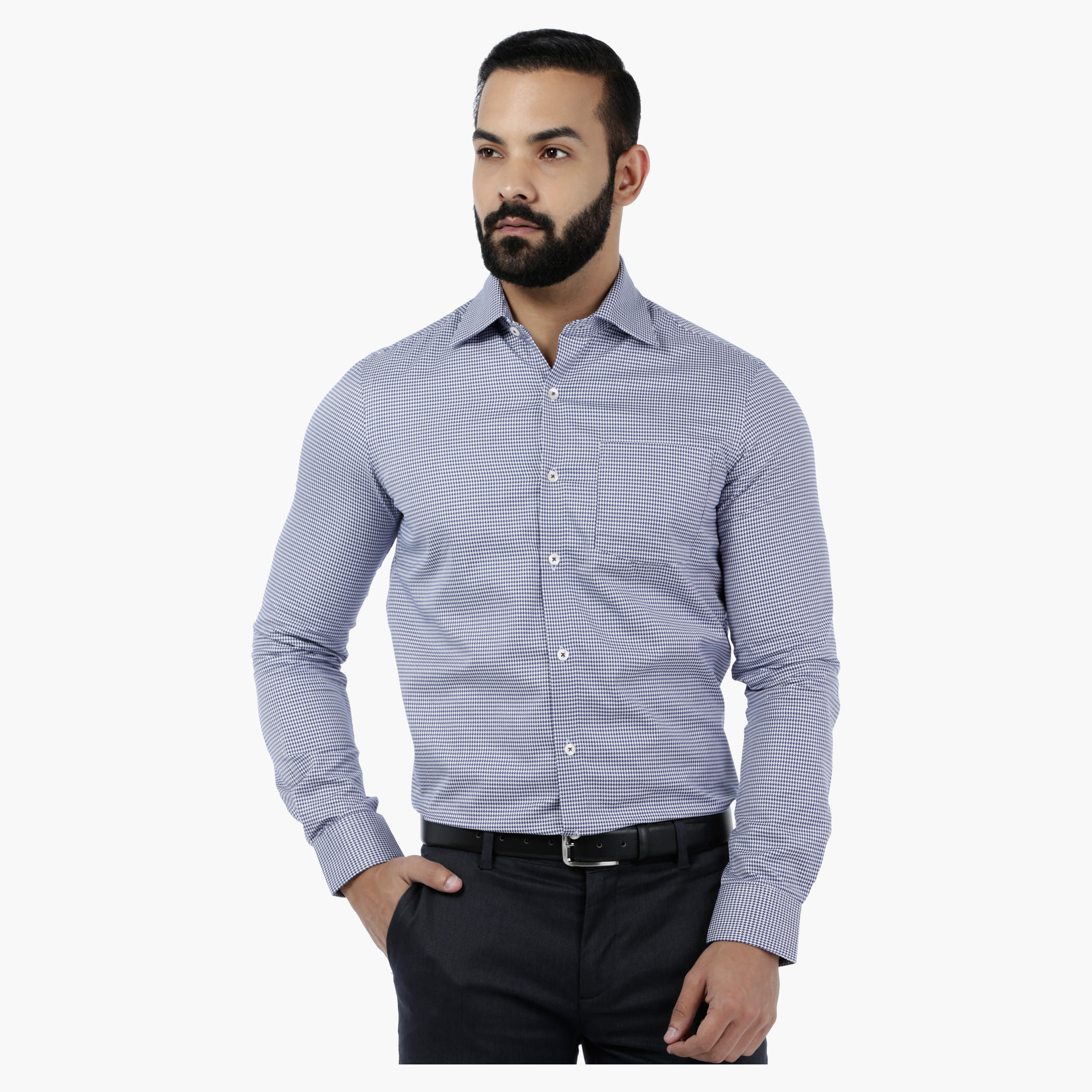 Arrow Printed Shirt with ETI Finish-men-clothing-shirts-image-1