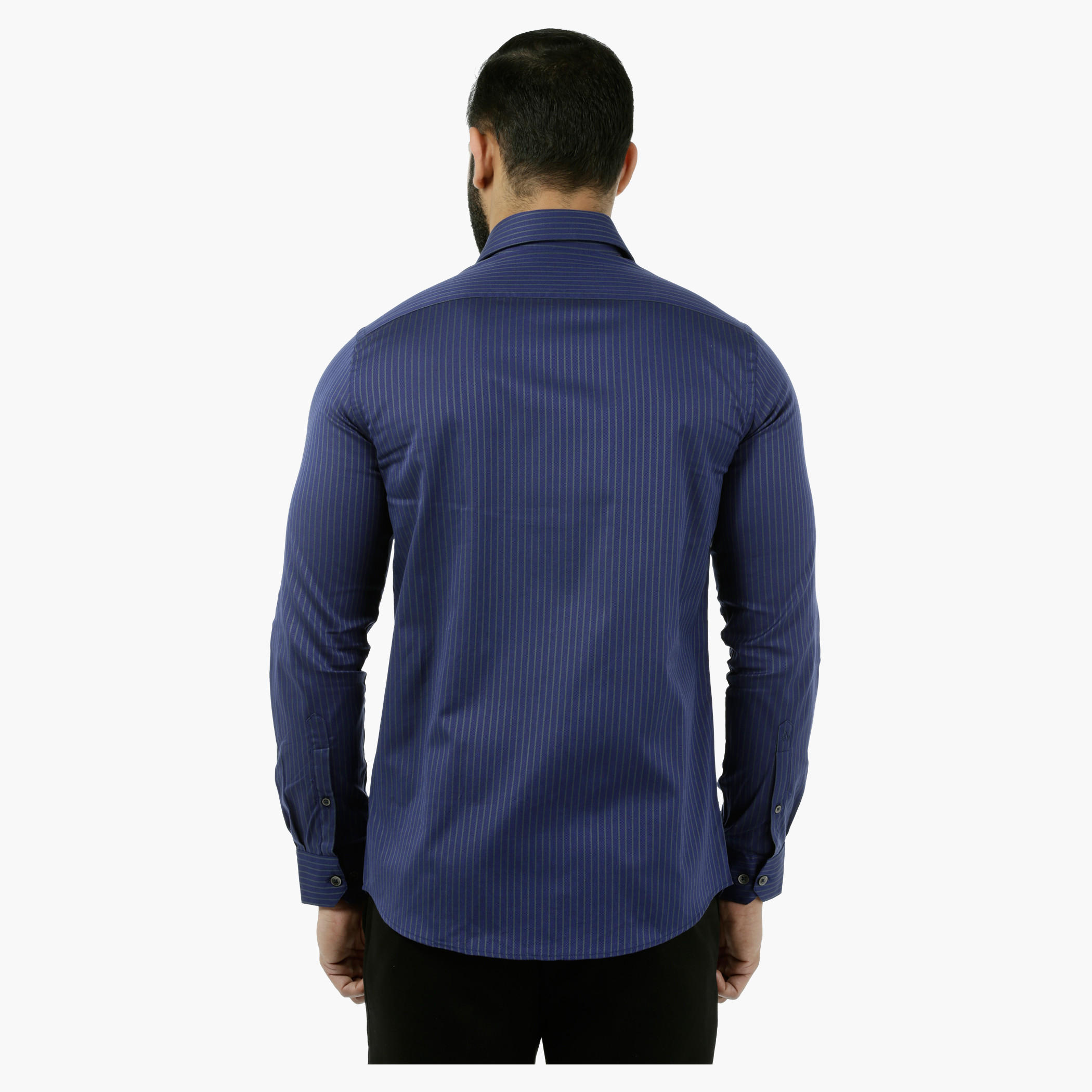 Arrow Striped Shirt with ETI Finish-men-clothing-shirts-image-2