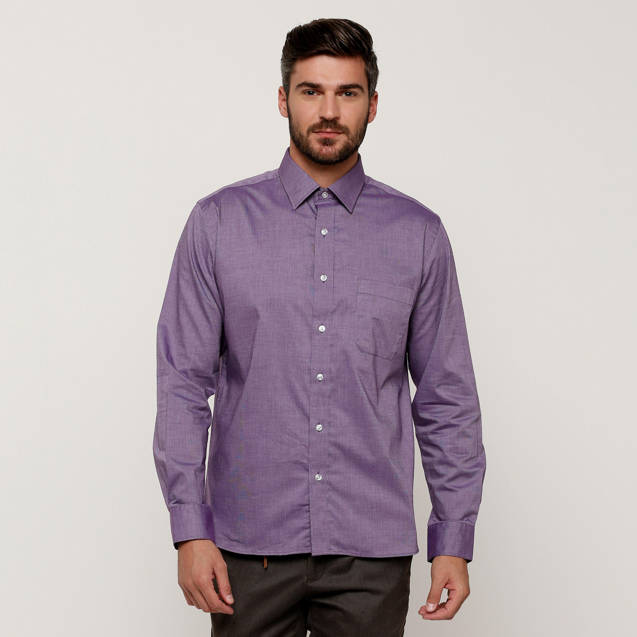 قميص بأكمام طويلة وأزرار من آرو-men-clothing-shirts-image-1