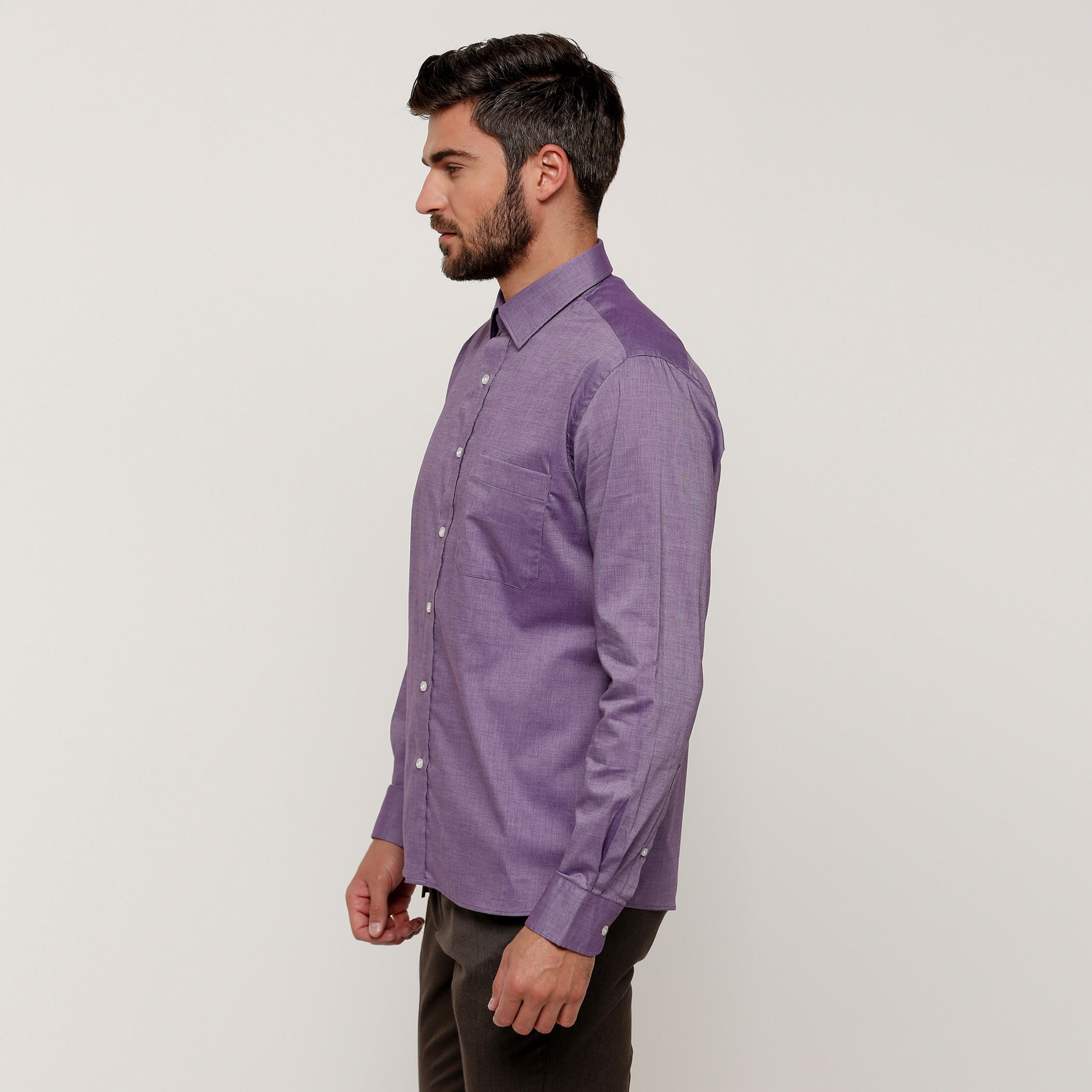 قميص بأكمام طويلة وأزرار من آرو-men-clothing-shirts-image-3