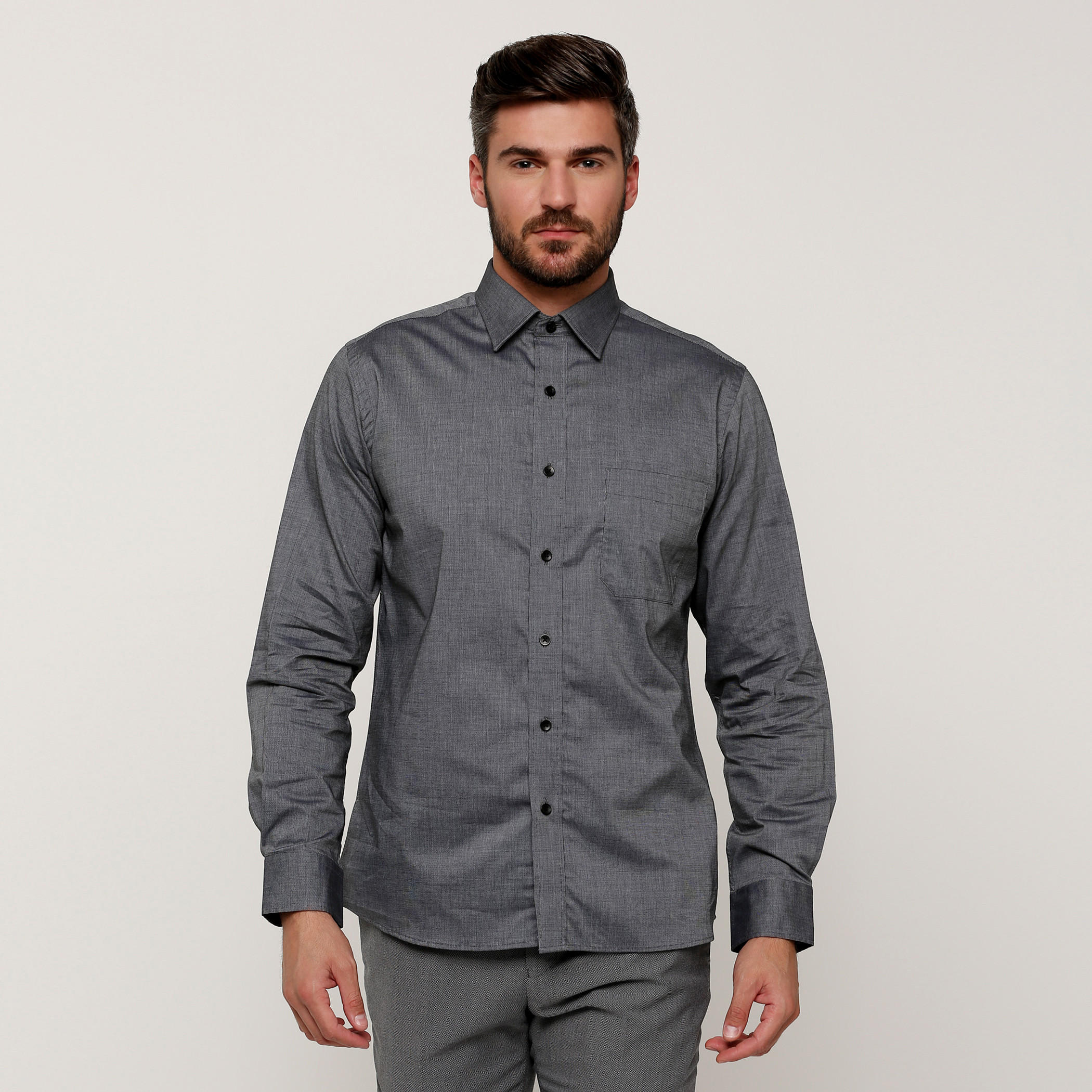 قميص بأكمام طويلة وأزرار من آرو-men-clothing-shirts-image-1