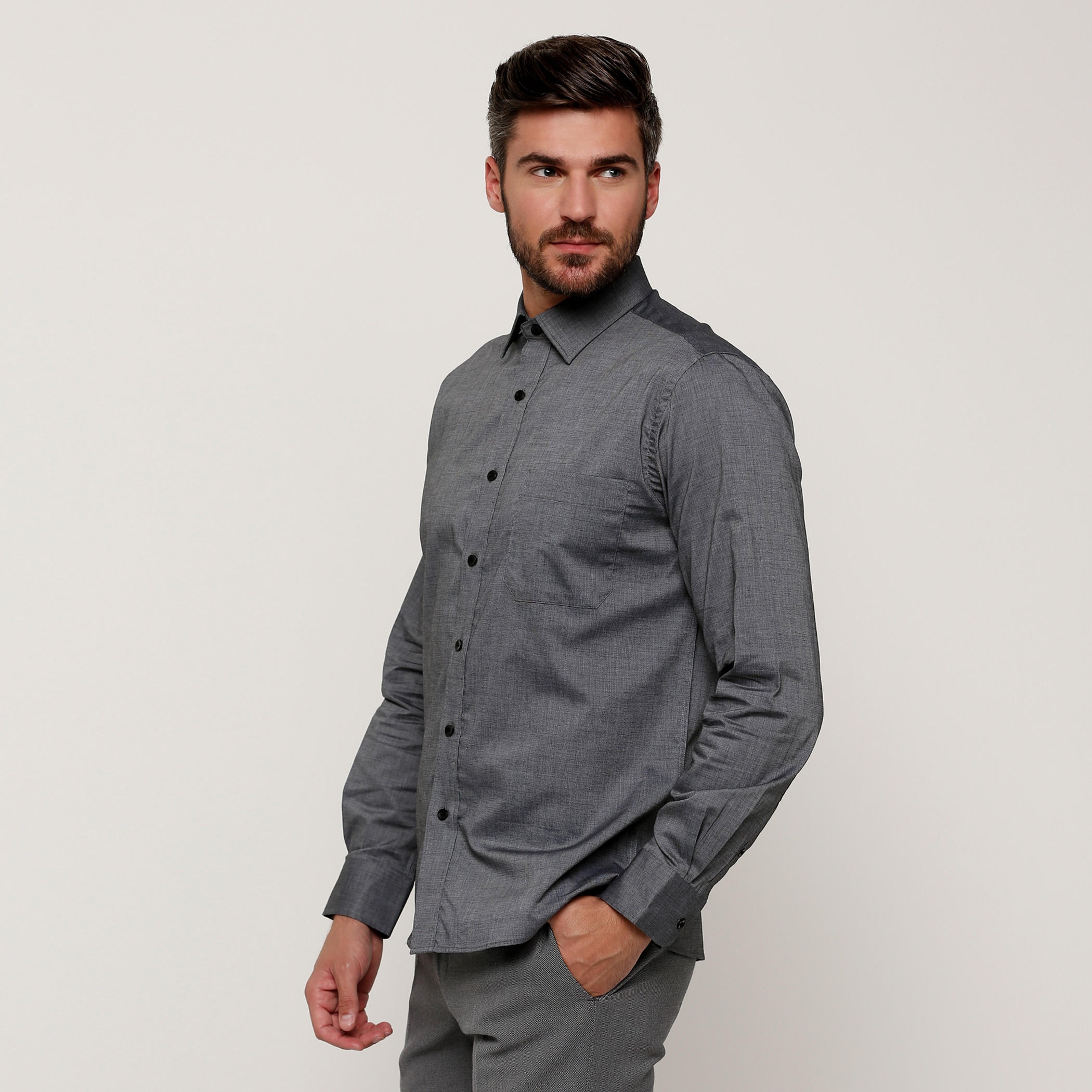 قميص بأكمام طويلة وأزرار من آرو-men-clothing-shirts-image-3
