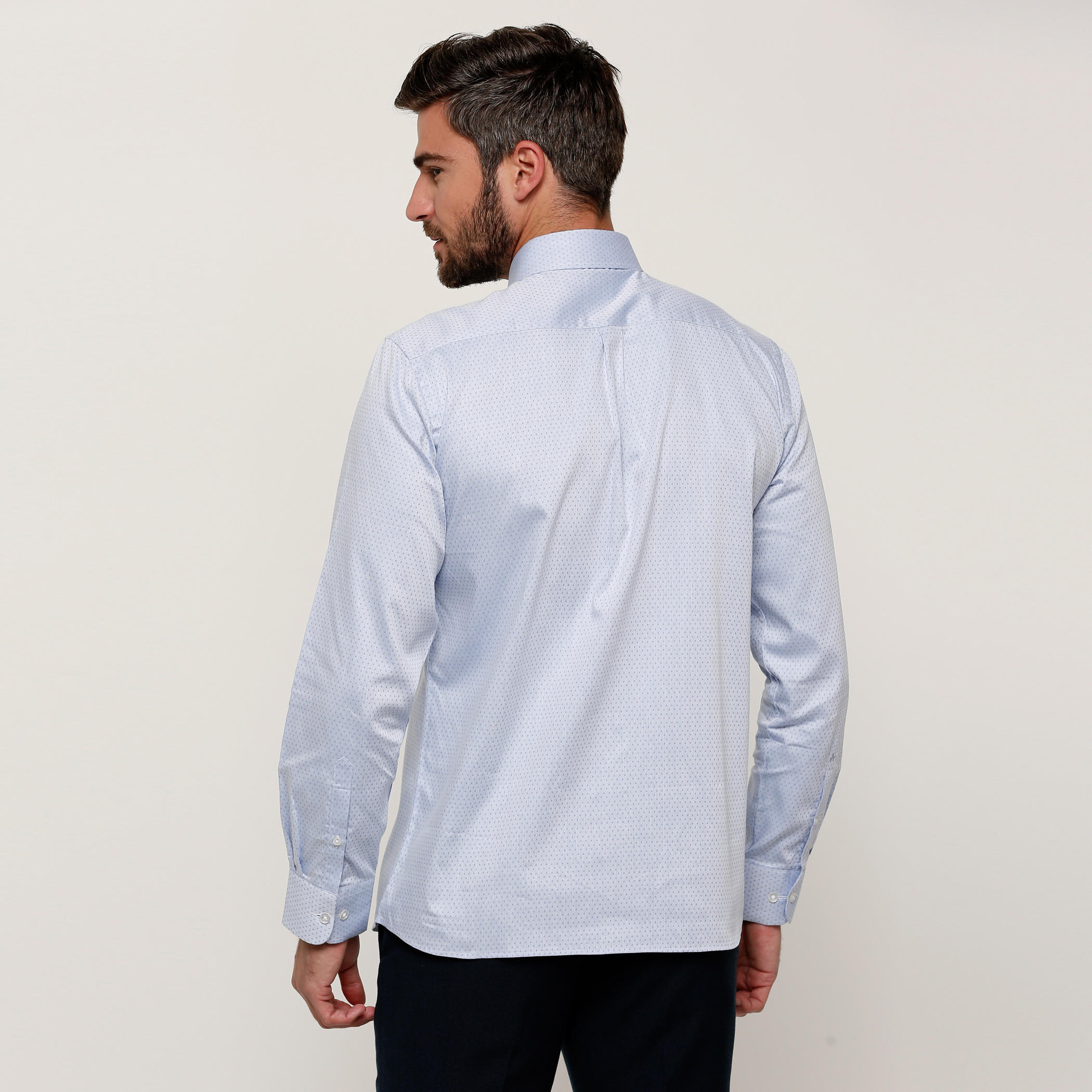 Arrow Printed Shirt with Long Sleeves and Complete Placket-men-clothing-shirts-image-2