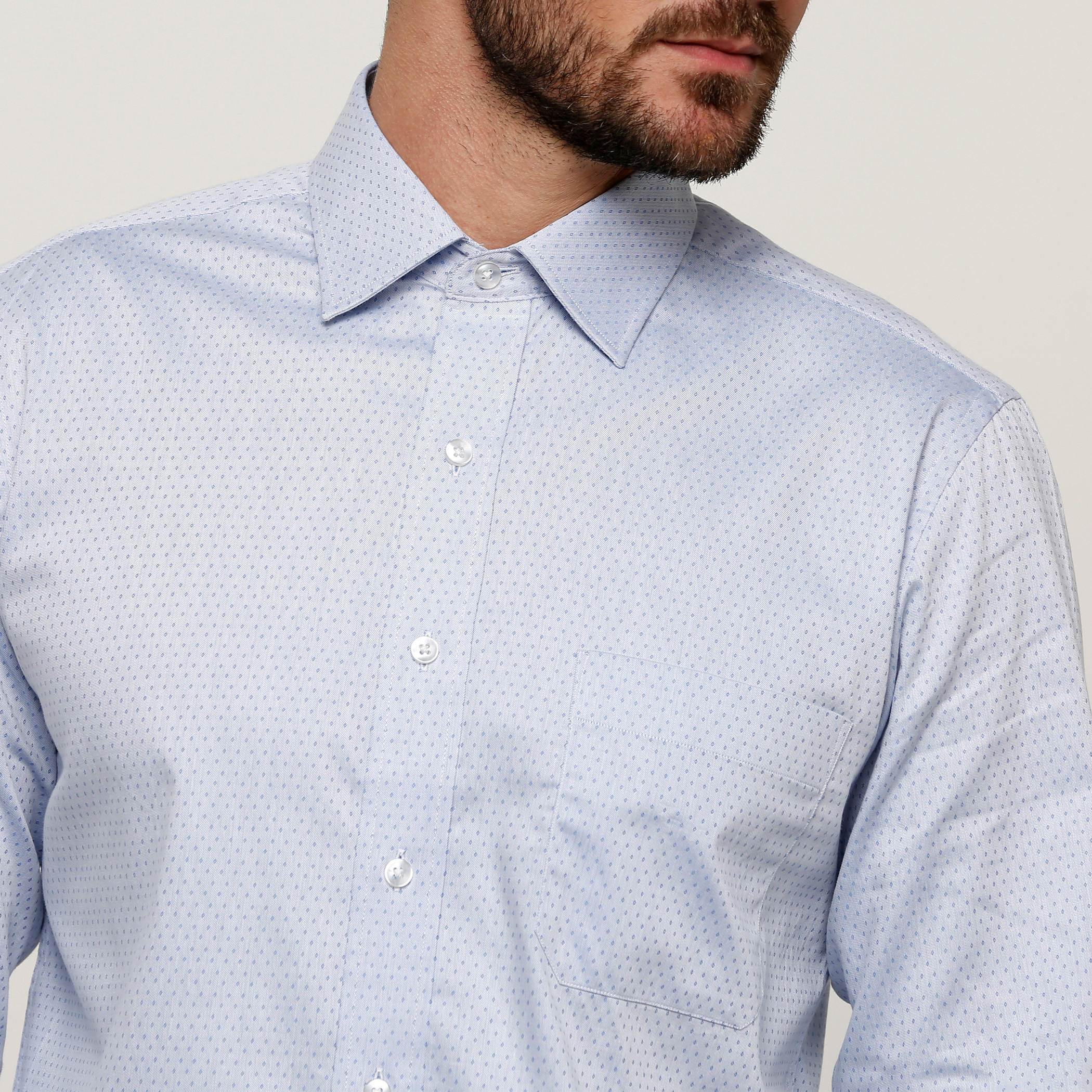 Arrow Printed Shirt with Long Sleeves and Complete Placket-men-clothing-shirts-image-4