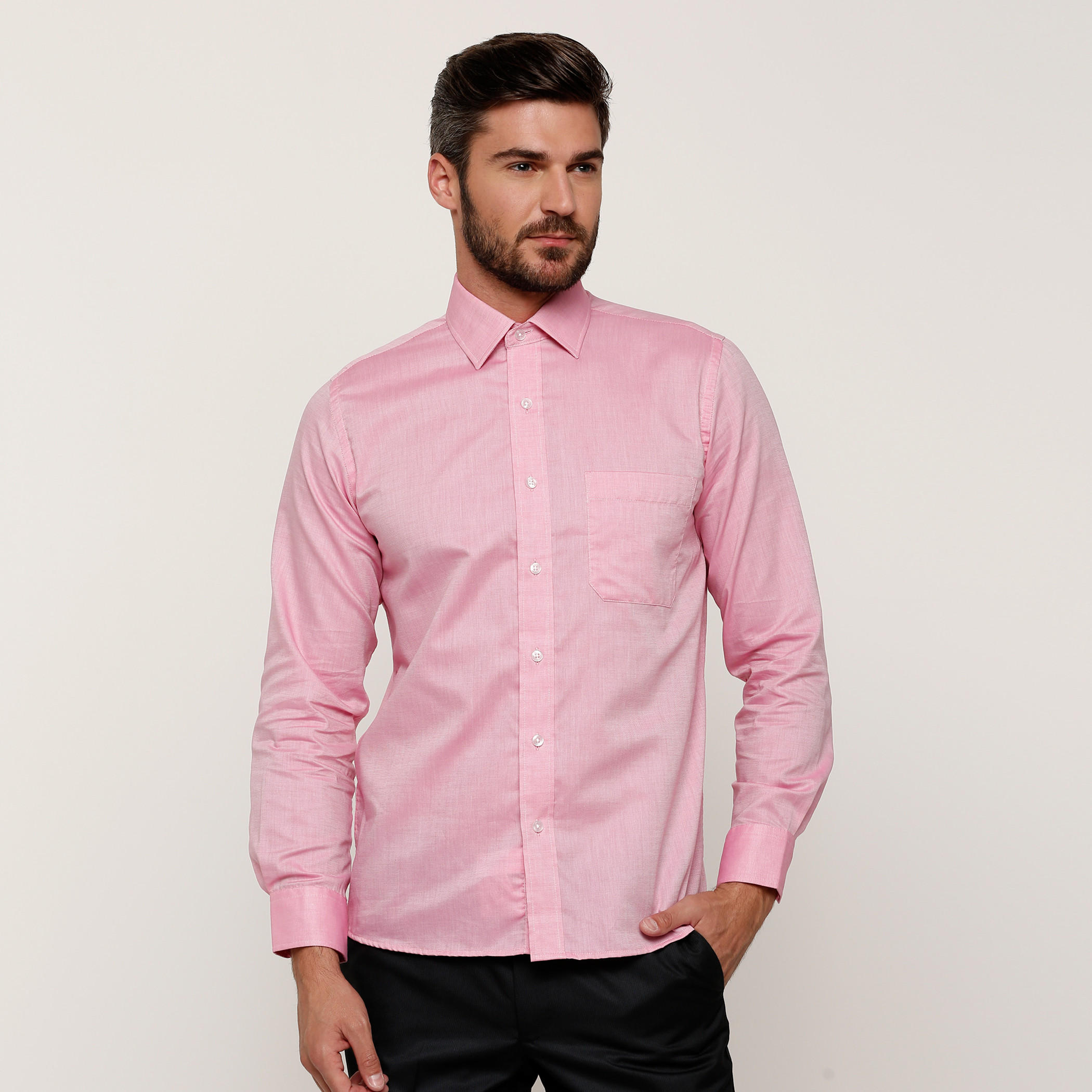 قميص بأكمام طويلة وأزرار من آرو-men-clothing-shirts-image-1
