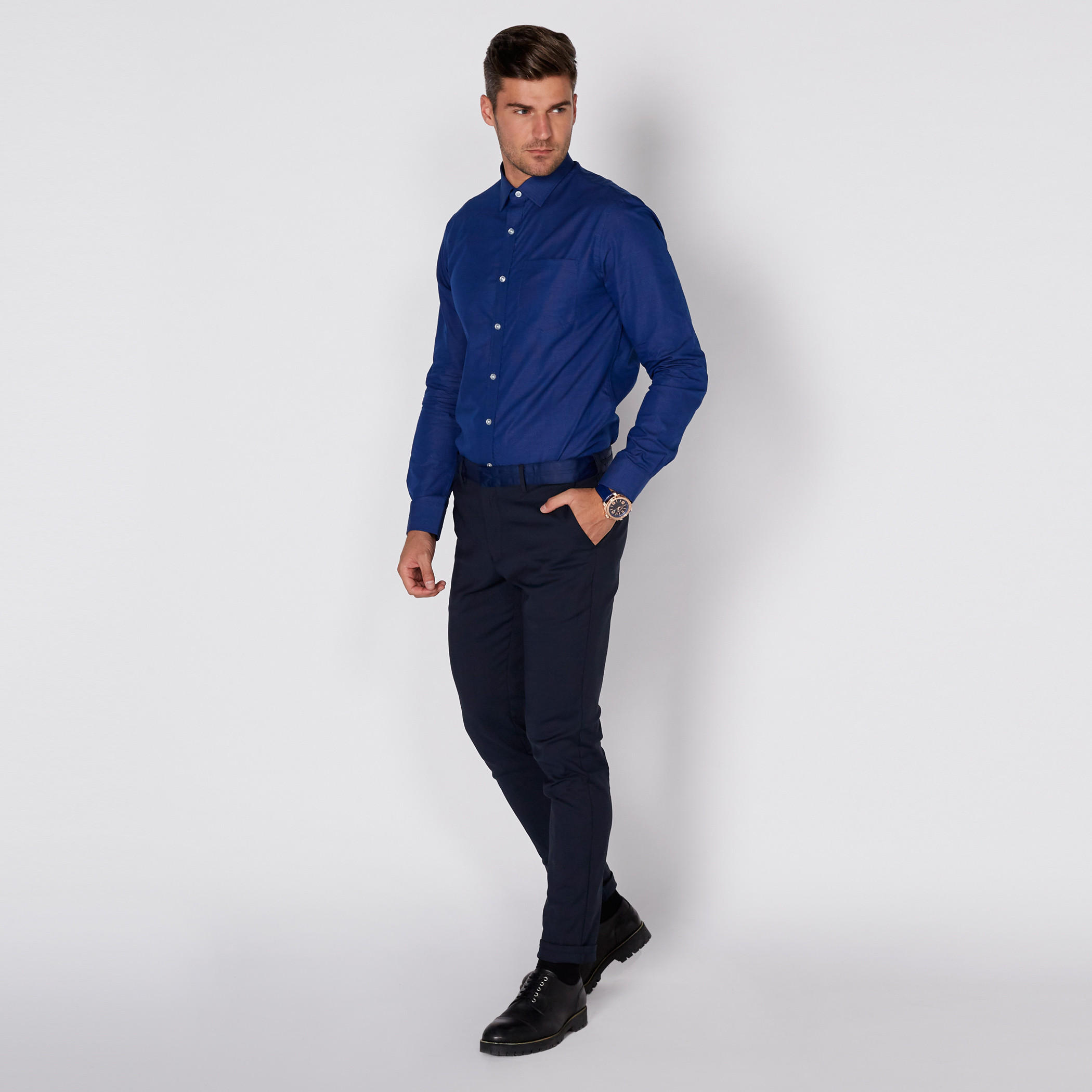 Arrow Long Sleeves Shirt with Complete Placket-men-clothing-shirts-image-1