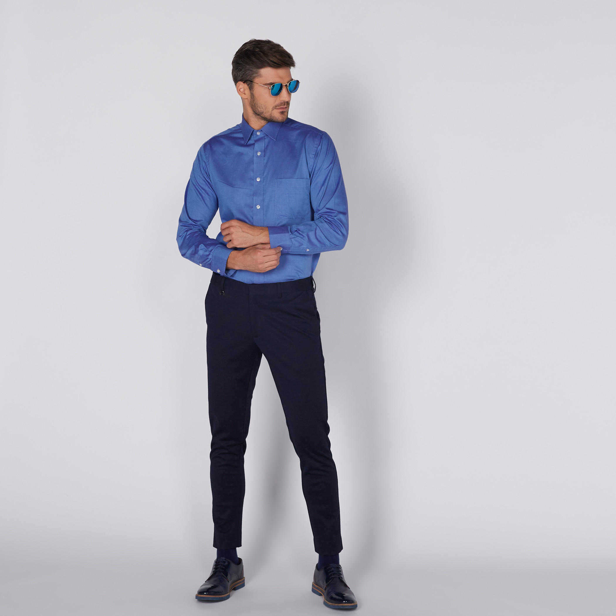 قميص بأكمام طويلة ووصلة أزرار كاملة من آرو-men-clothing-shirts-image-1