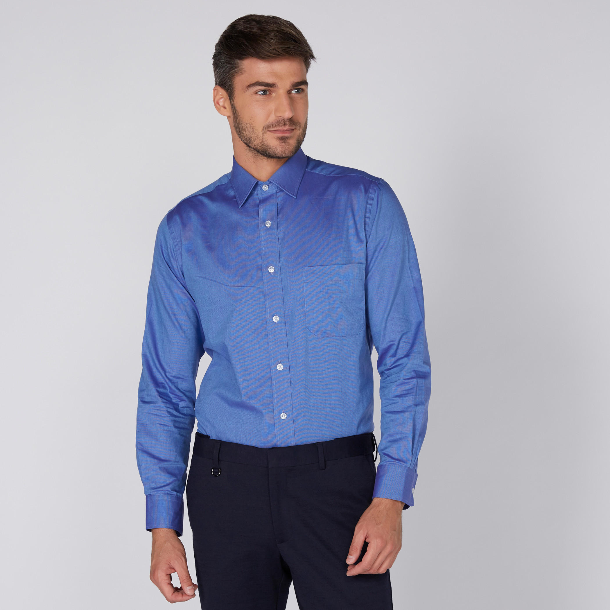 قميص بأكمام طويلة ووصلة أزرار كاملة من آرو-men-clothing-shirts-image-3