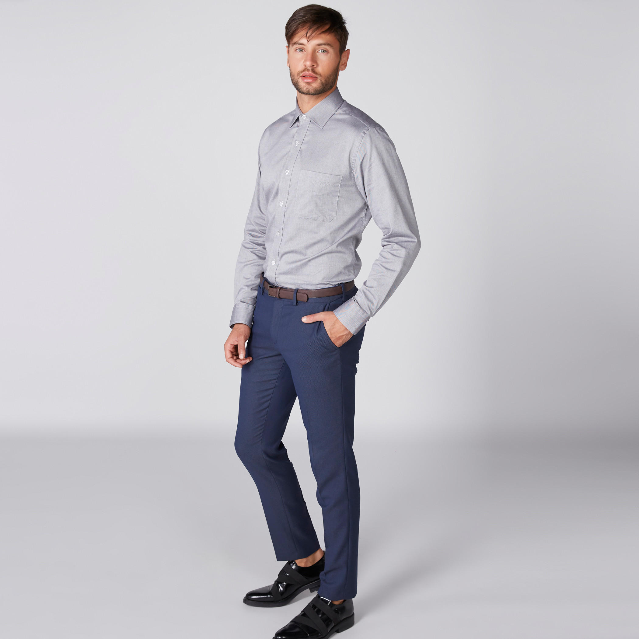 Arrow Long Sleeves Shirt with Complete Placket-men-clothing-shirts-image-1