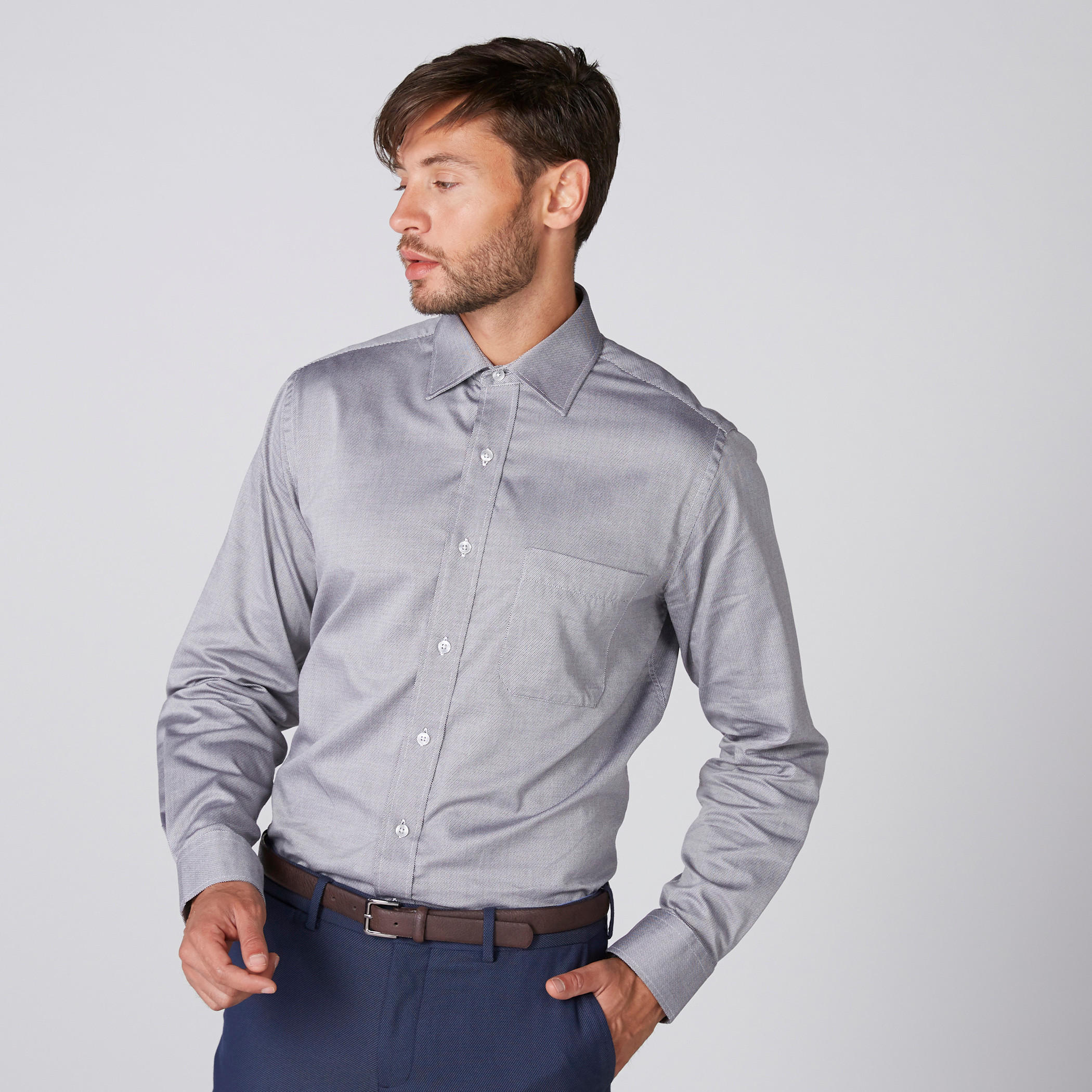 Arrow Long Sleeves Shirt with Complete Placket-men-clothing-shirts-image-3