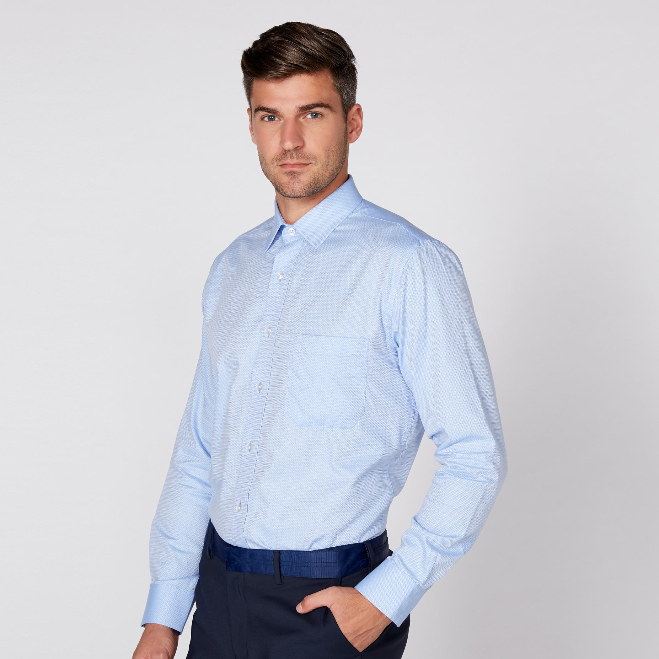 Arrow Long Sleeves Shirt with Complete Placket-men-clothing-shirts-image-1