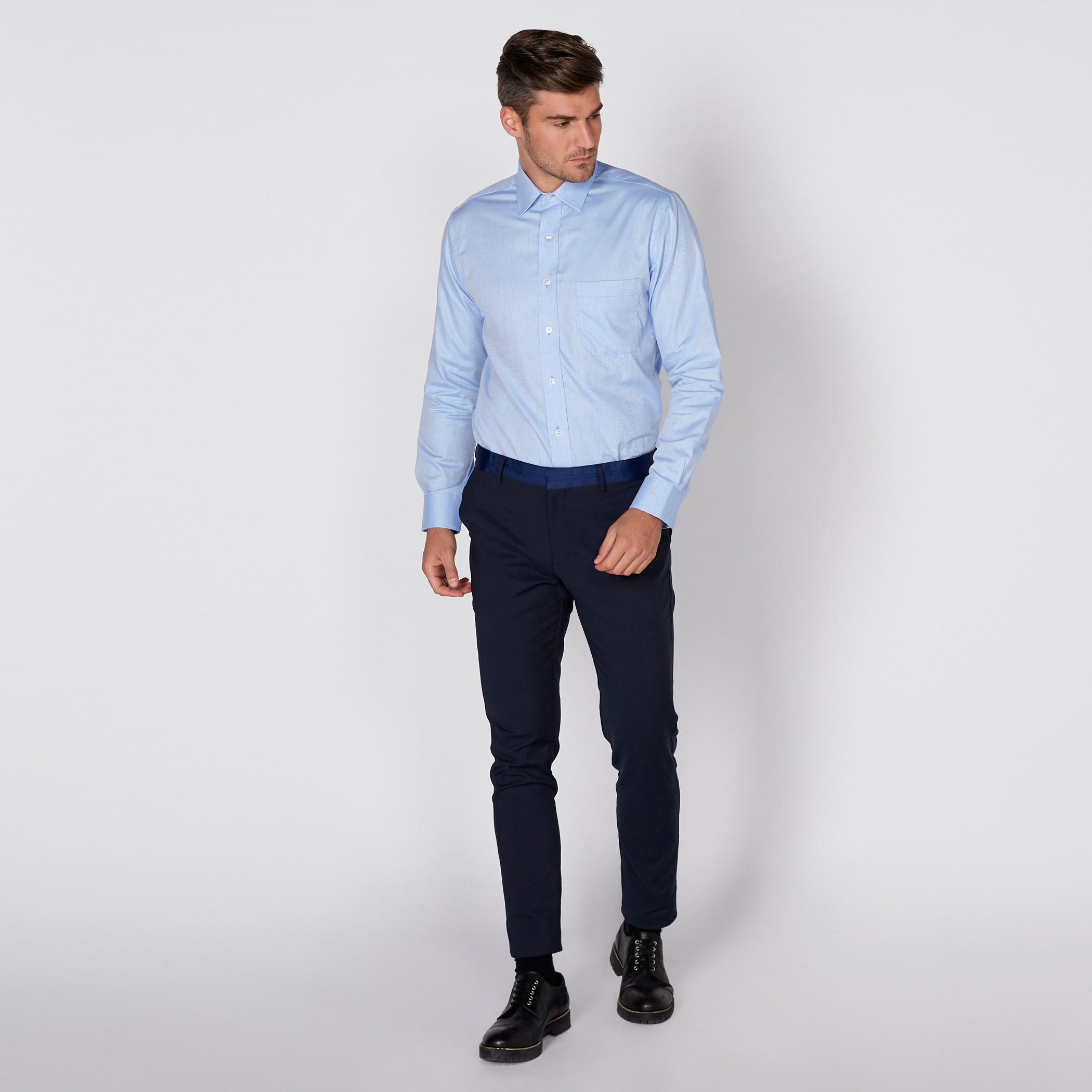 Arrow Long Sleeves Shirt with Complete Placket-men-clothing-shirts-image-3