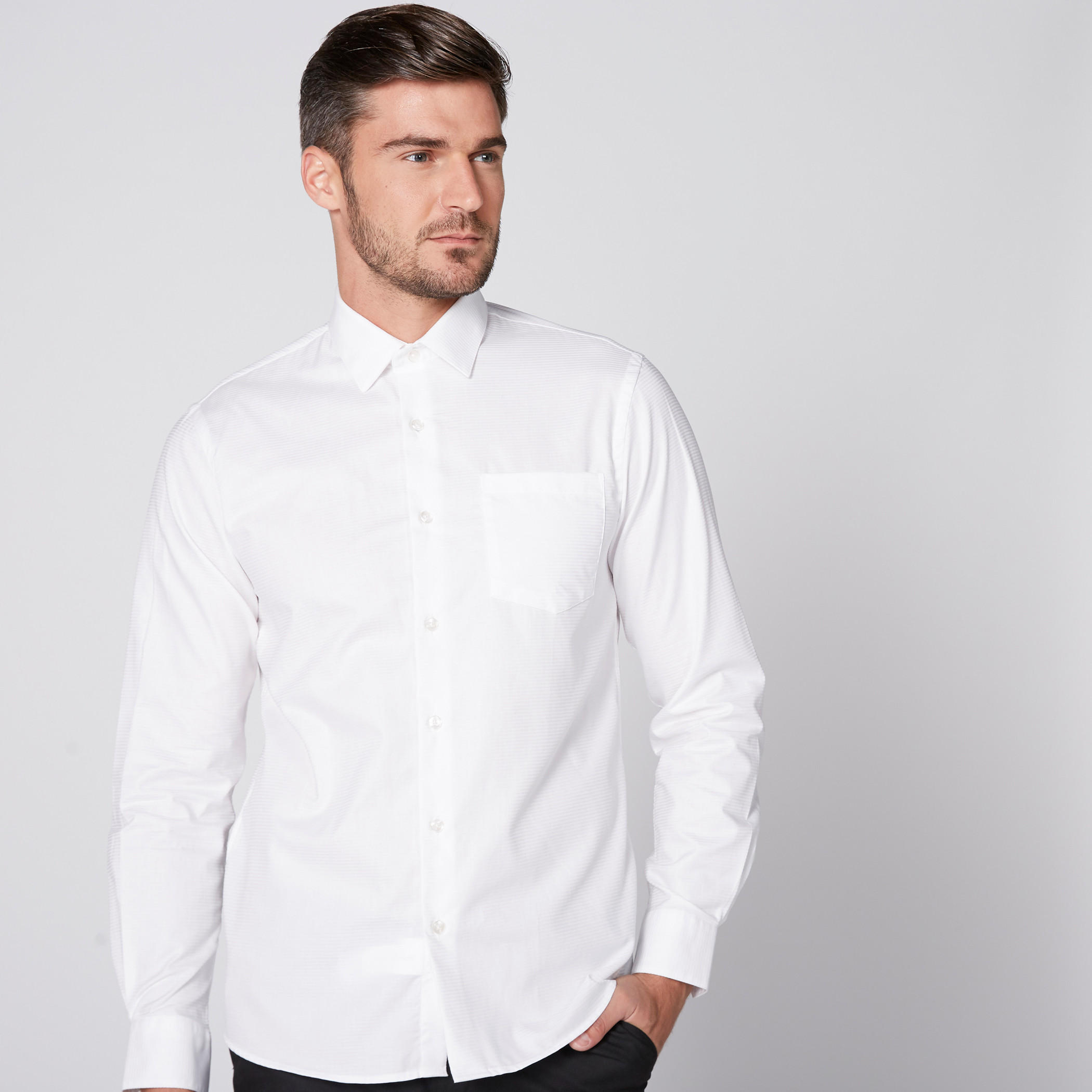 Arrow Long Sleeves Shirt with Complete Placket-men-clothing-shirts-image-2