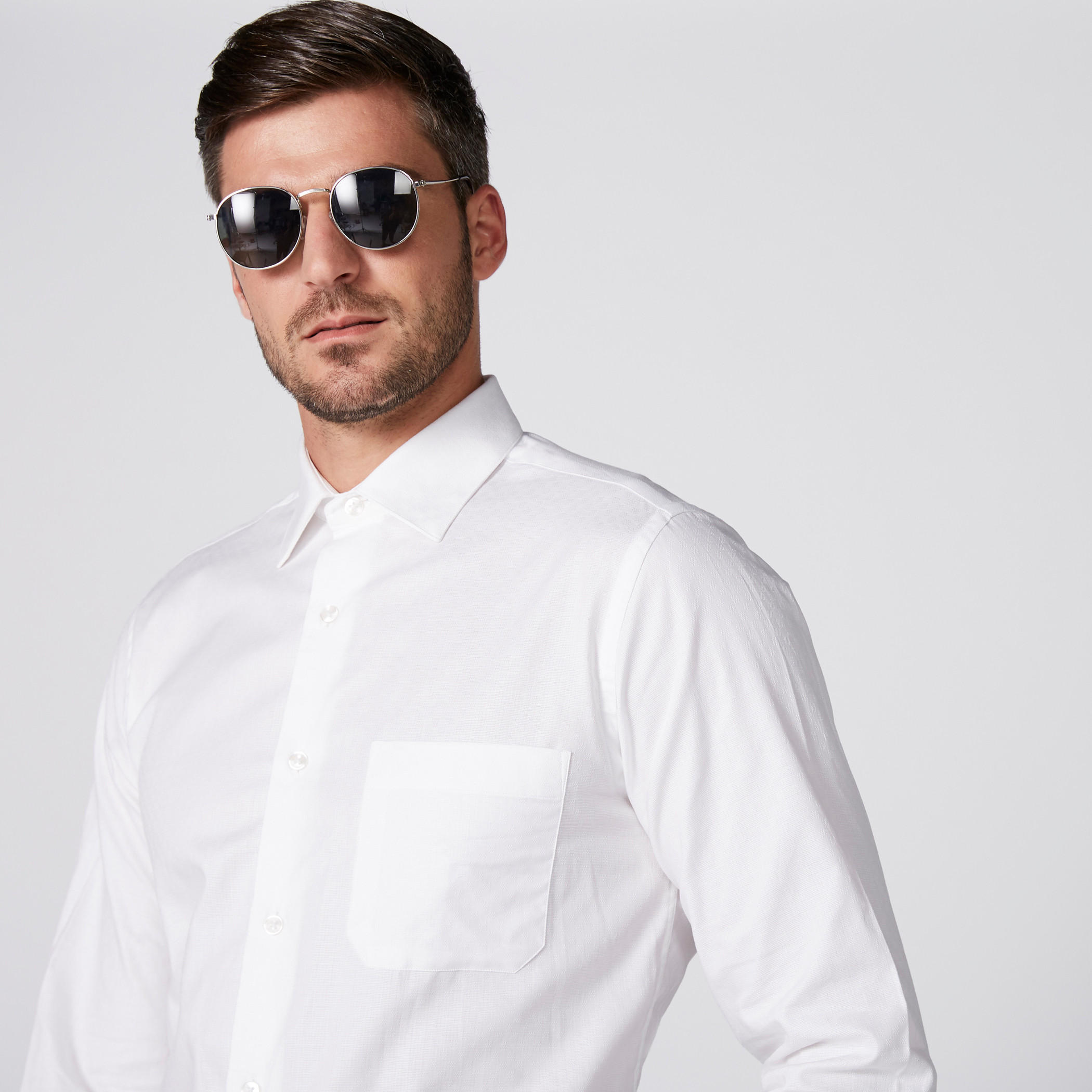 قميص بأكمام طويلة وجيب من آرو-men-clothing-shirts-image-1