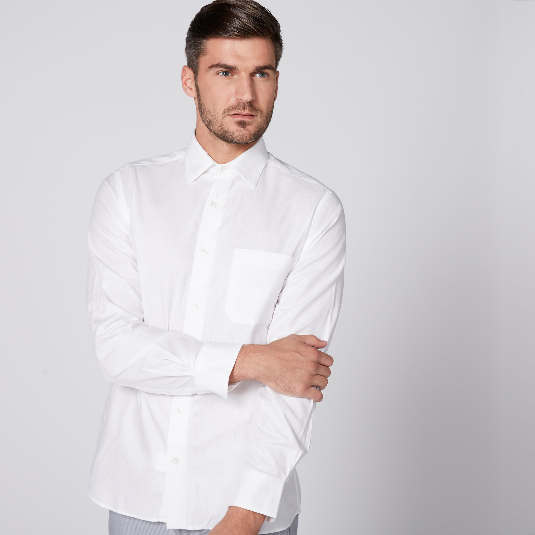 قميص بأكمام طويلة وجيب من آرو-men-clothing-shirts-image-2