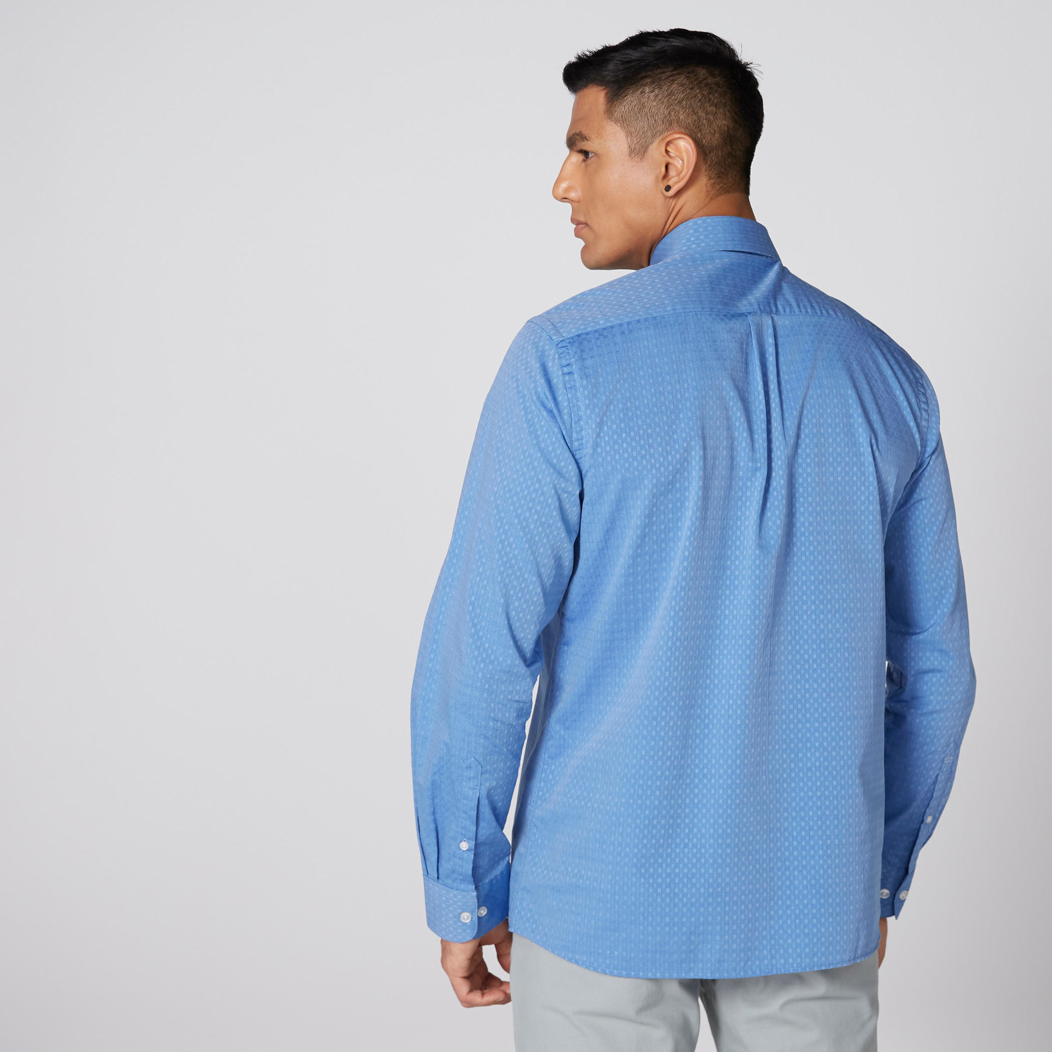 قميص بارز الملمس بأكمام طويلة وأزرار من آرو-men-clothing-shirts-image-3