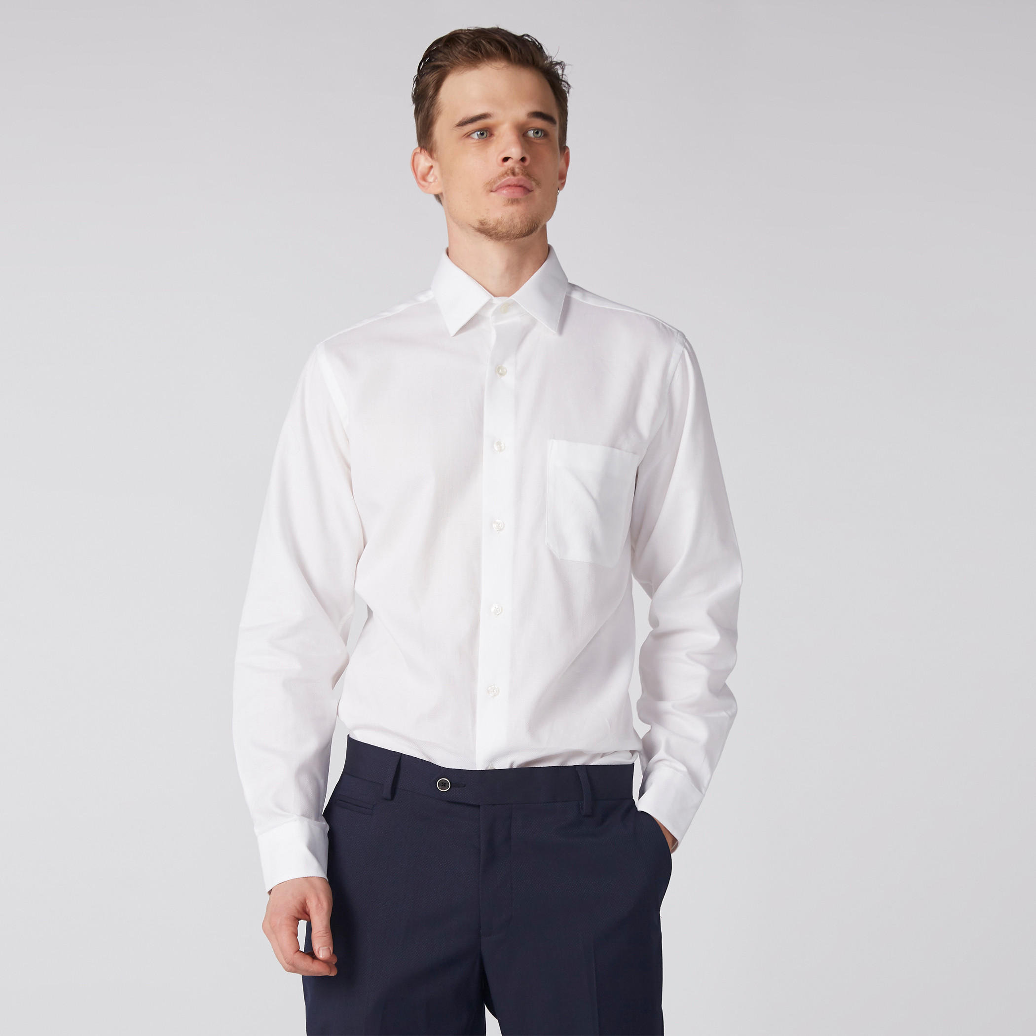 Arrow Long Sleeves Shirt with Complete Placket-men-clothing-shirts-image-2