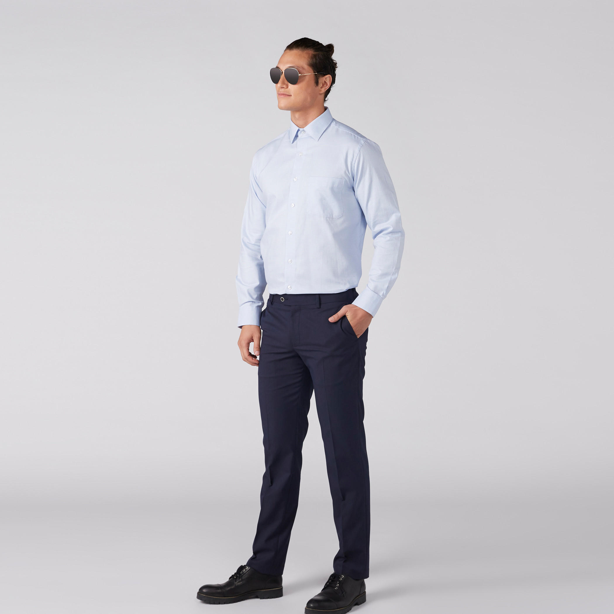 قميص بأكمام طويلة وأزرار من آرو-men-clothing-shirts-image-4