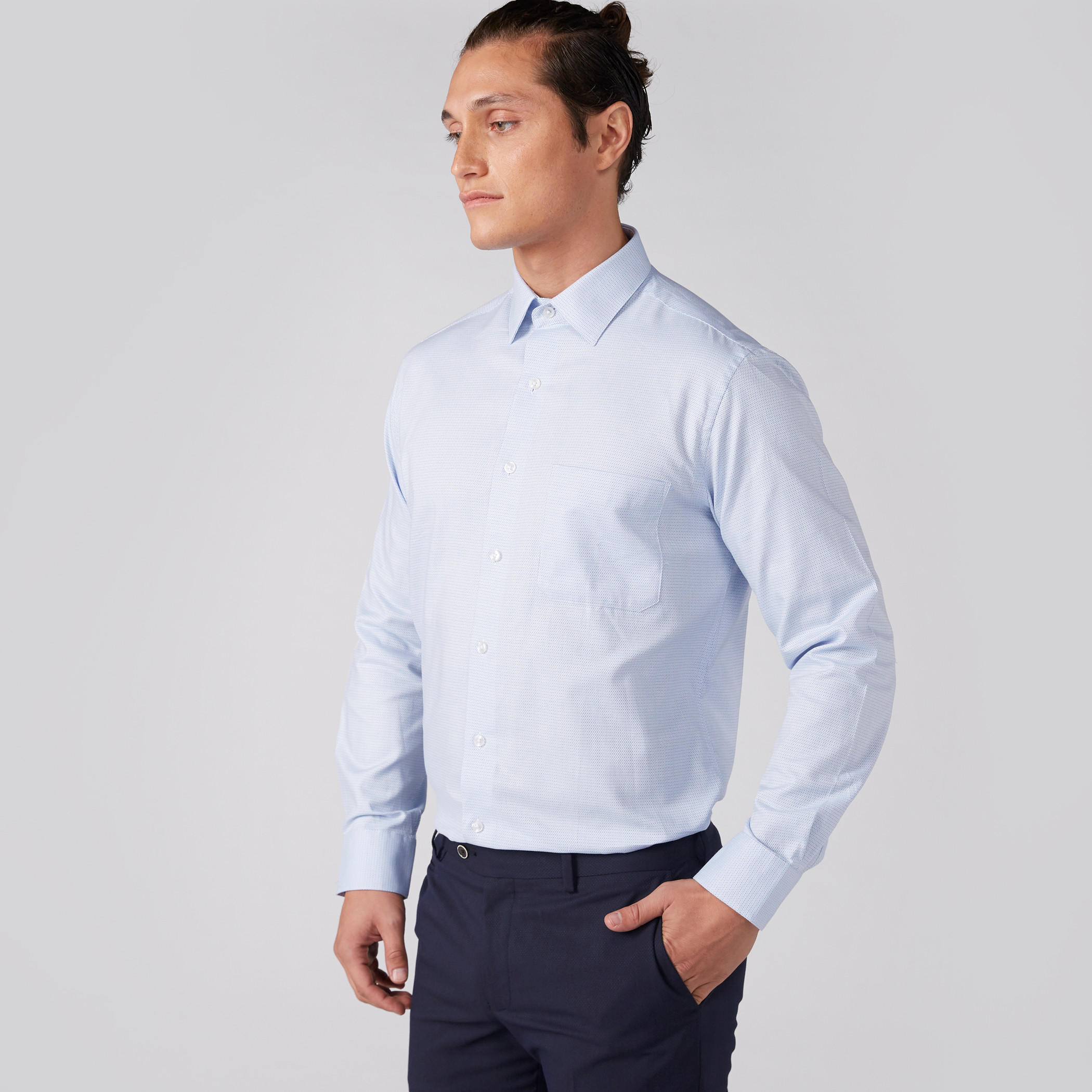 قميص بأكمام طويلة وأزرار من آرو-men-clothing-shirts-image-2