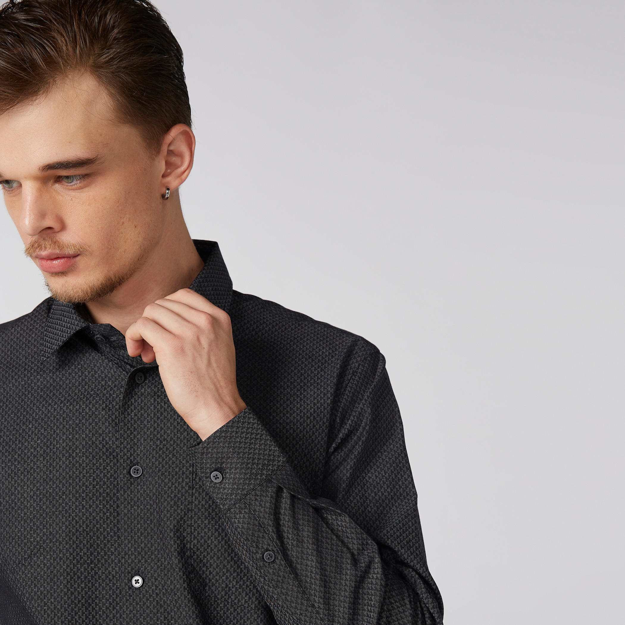 Arrow Long Sleeves Shirt with Complete Placket-men-clothing-shirts-image-2