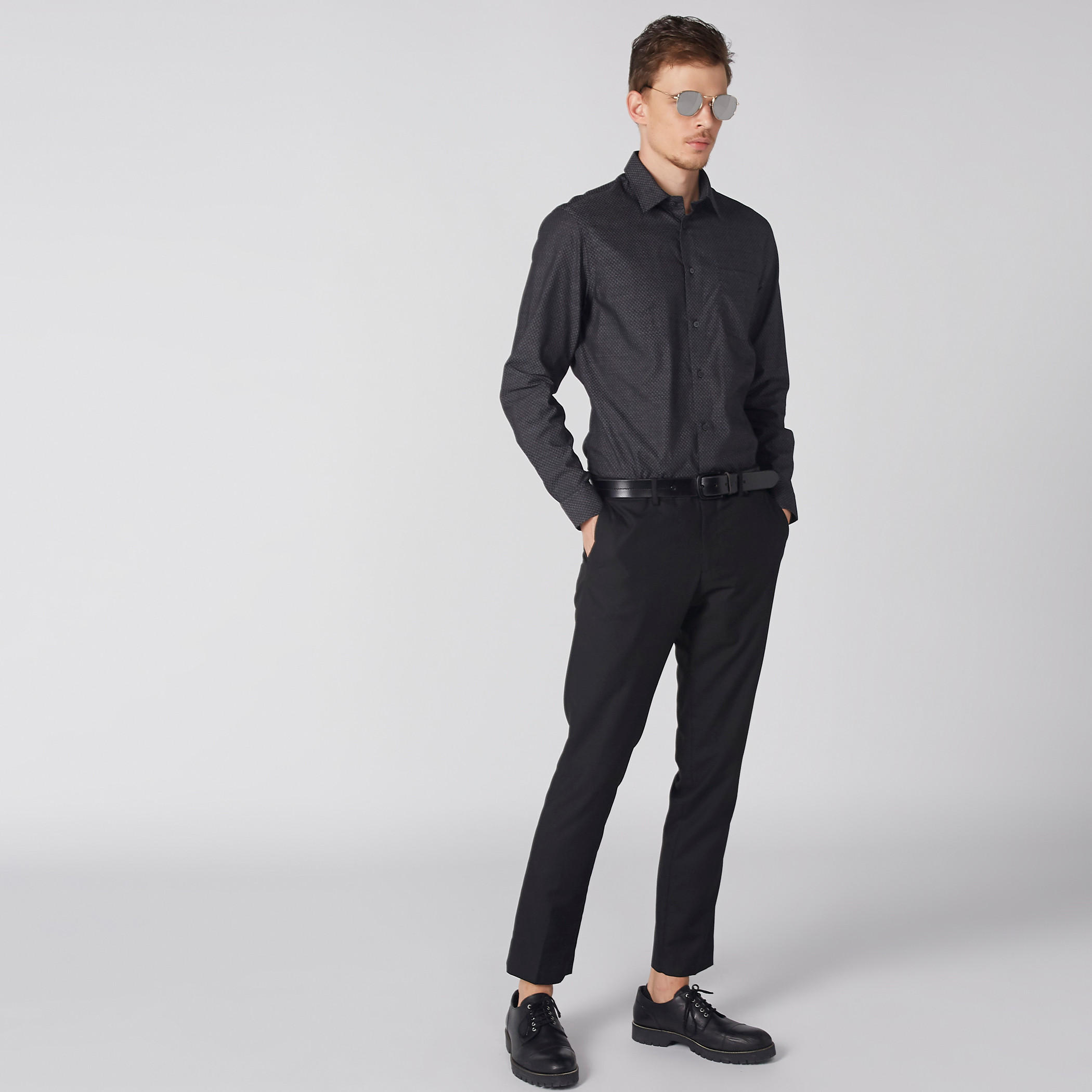Arrow Long Sleeves Shirt with Complete Placket-men-clothing-shirts-image-4