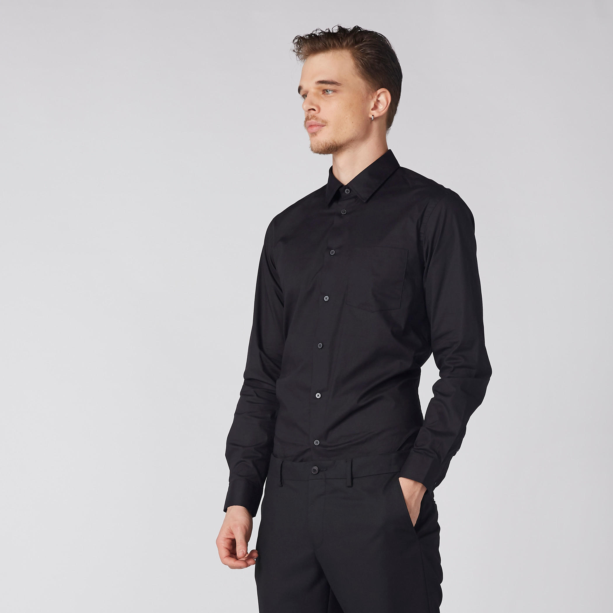 قميص بأكمام طويلة وأزرار وجيب من آرو-men-clothing-shirts-image-3