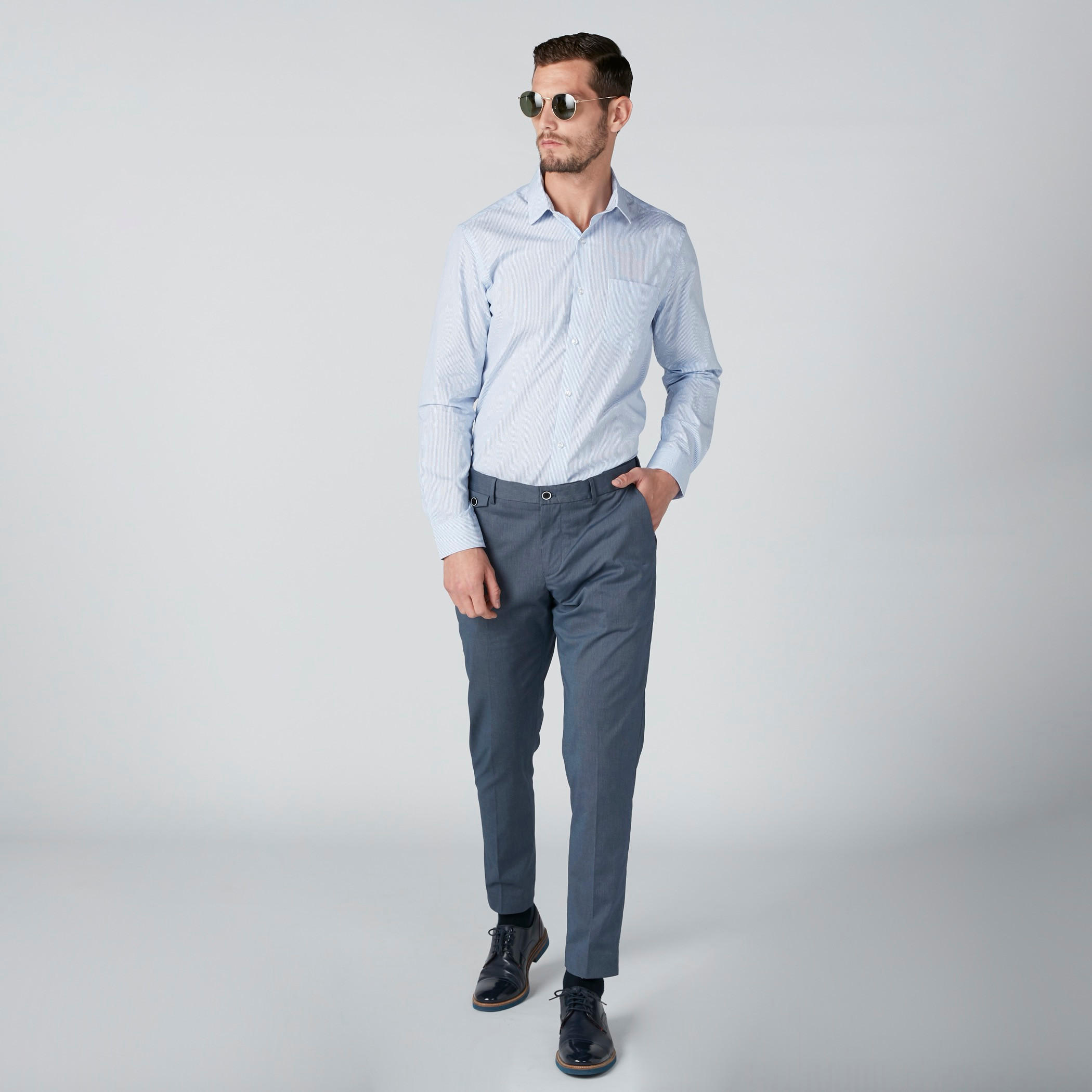 قميص مقلّم بجيوب وأزرار من آرو-men-clothing-shirts-image-3