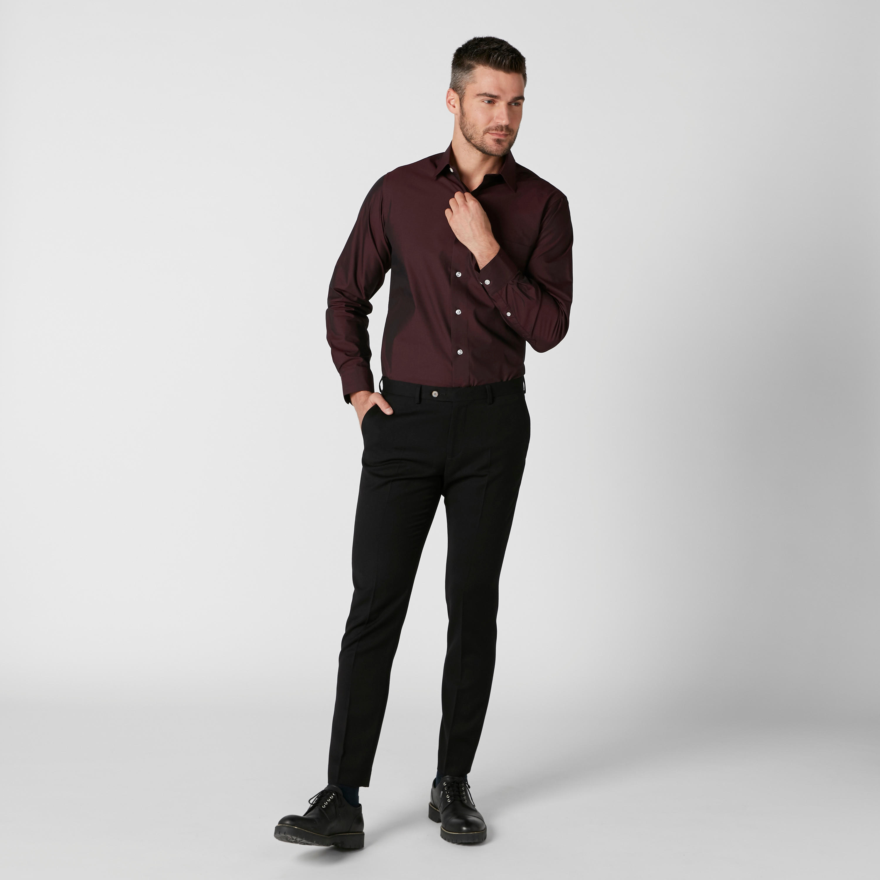 قميص بأكمام طويلة وأزرار وطبعات من آرو-men-clothing-shirts-image-3