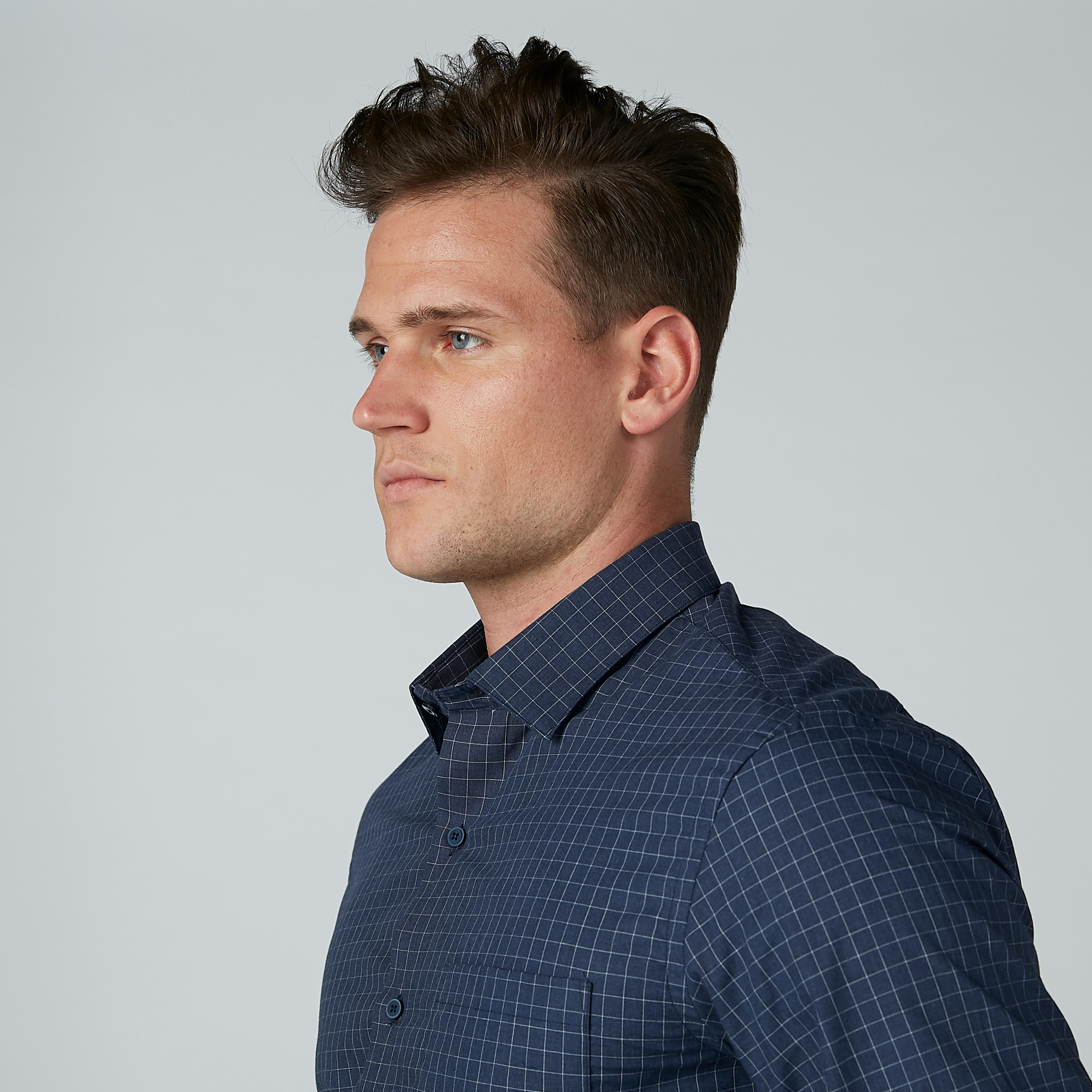 قميص مربعات بأكمام طويلة وياقة عادية-men-clothing-shirts-image-2