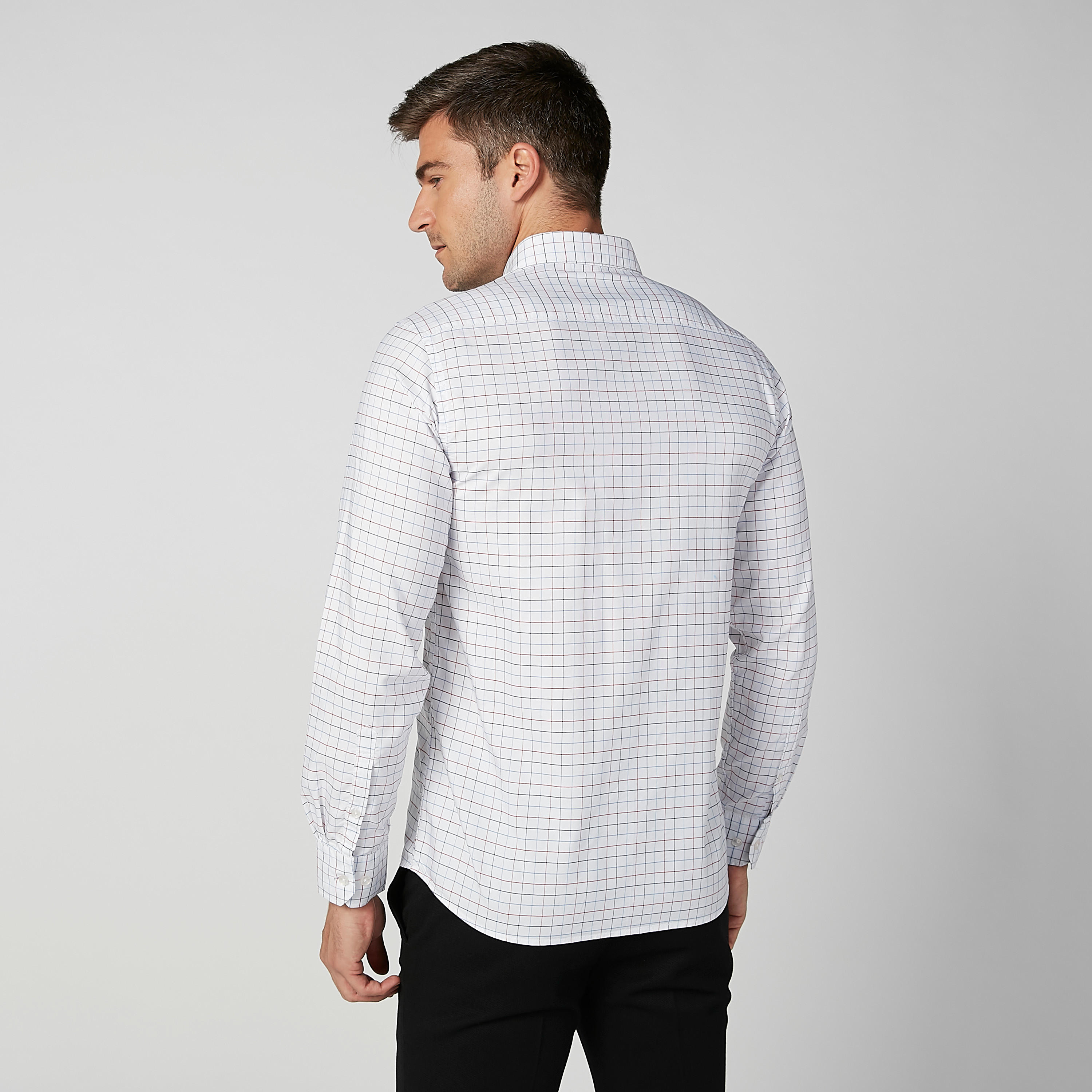 قميص كاروهات بأكمام طويلة وجيوب على الصدر من آرو-men-clothing-shirts-image-4
