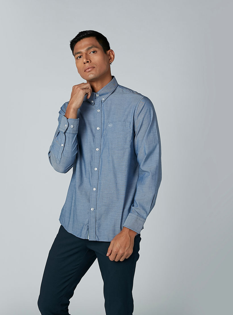 قميص سادة بأكمام طويلة وجيوب من آرو-men-clothing-shirts-image-3