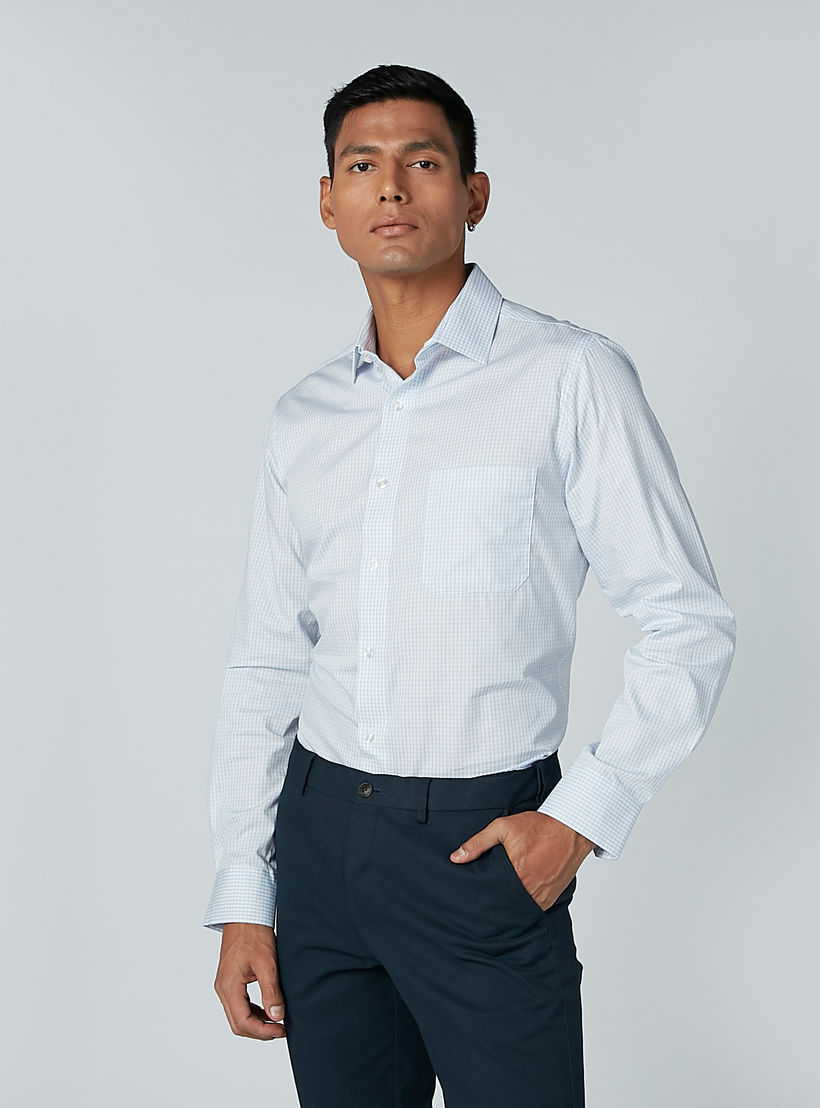 قميص كاروهات بأكمام طويلة وجيوب من آرو-men-clothing-shirts-image-1