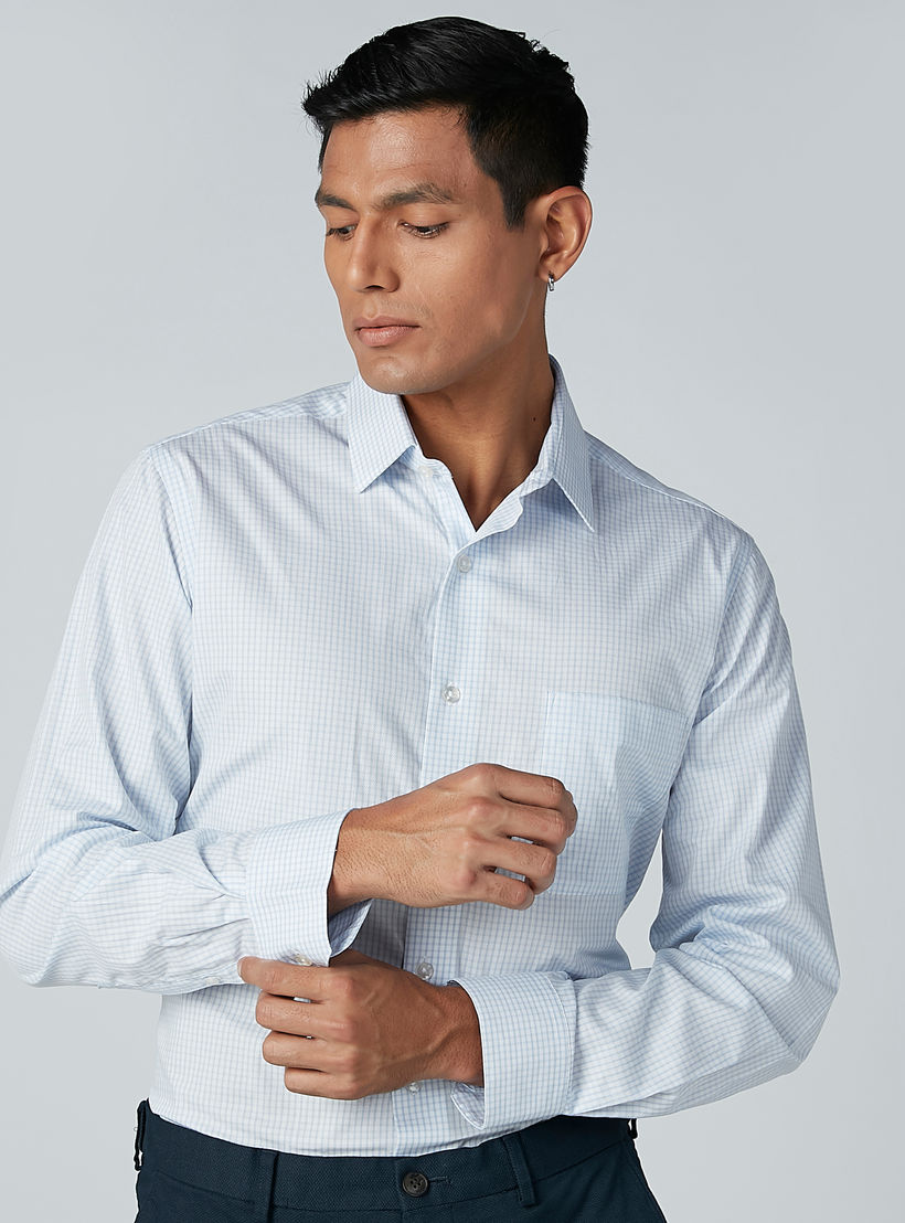 قميص كاروهات بأكمام طويلة وجيوب من آرو-men-clothing-shirts-image-2