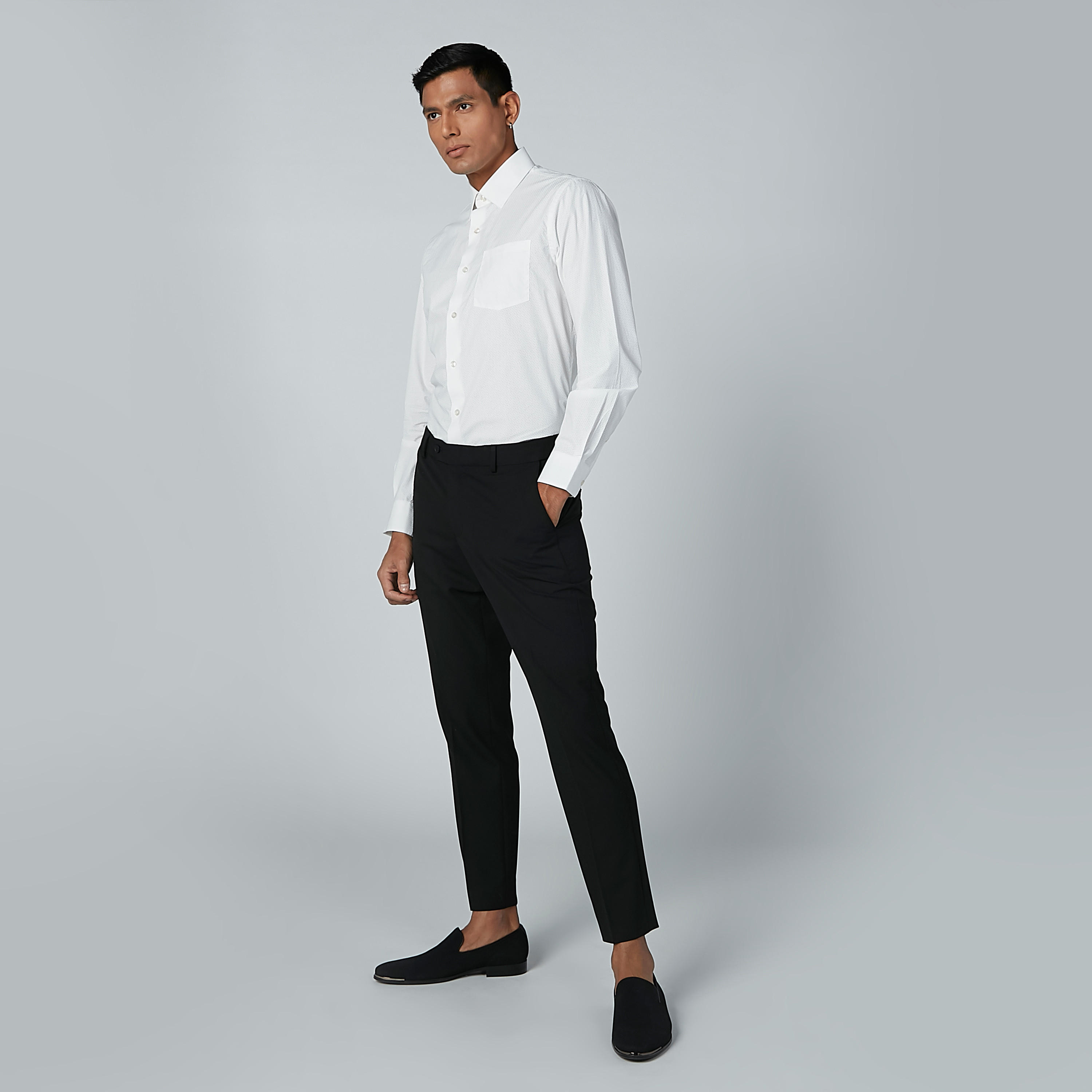 قميص سادة بأكمام طويلة وأزرار من آرو-men-clothing-shirts-image-5