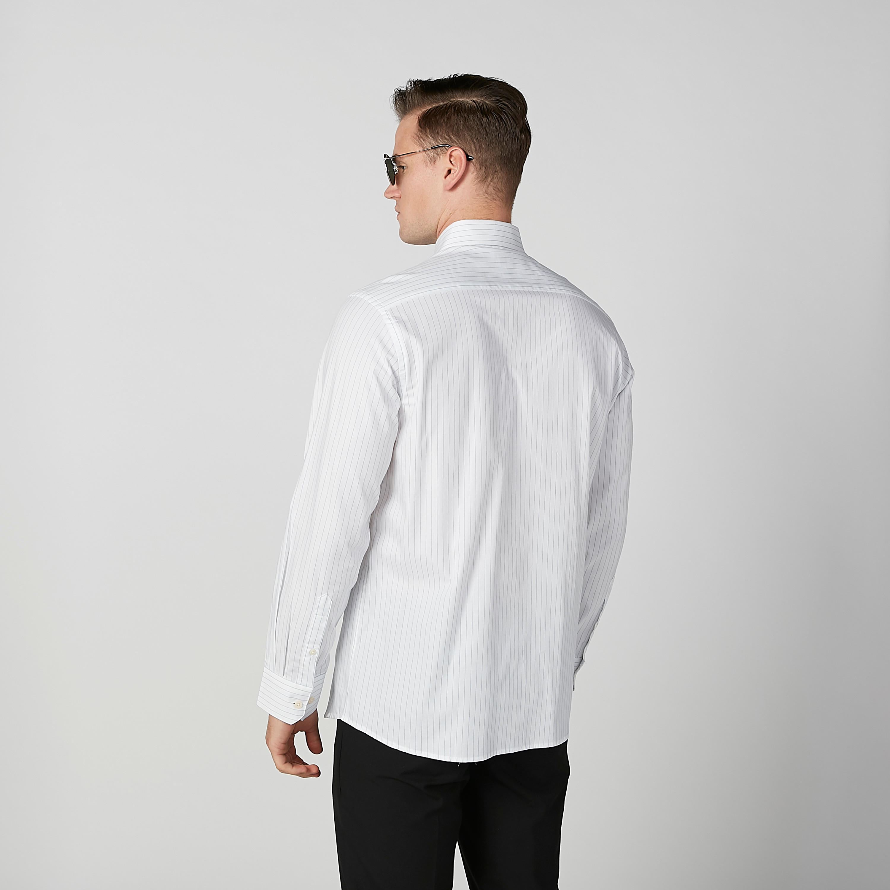 قميص مقلّم بأكمام طويلة وجيوب من آرو-men-clothing-shirts-image-4