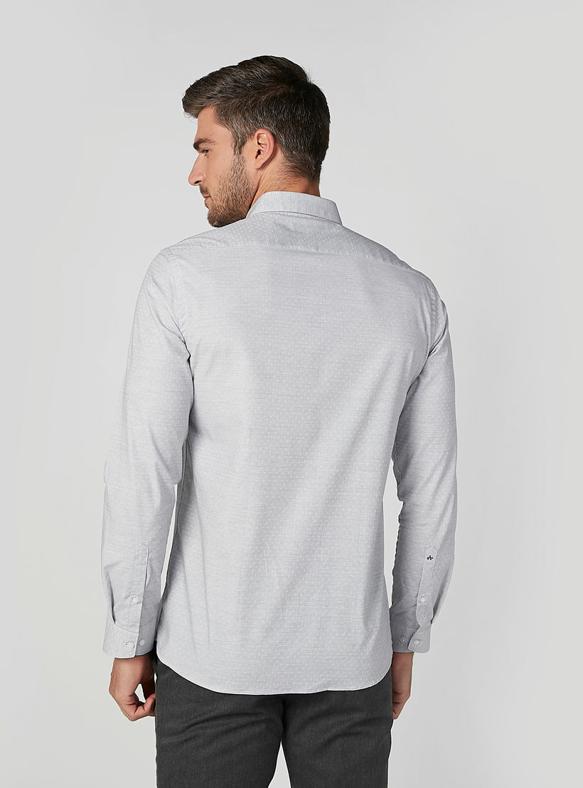 قميص بأكمام طويلة وجيب على الصدر وطبعات من آرو-men-clothing-shirts-image-6