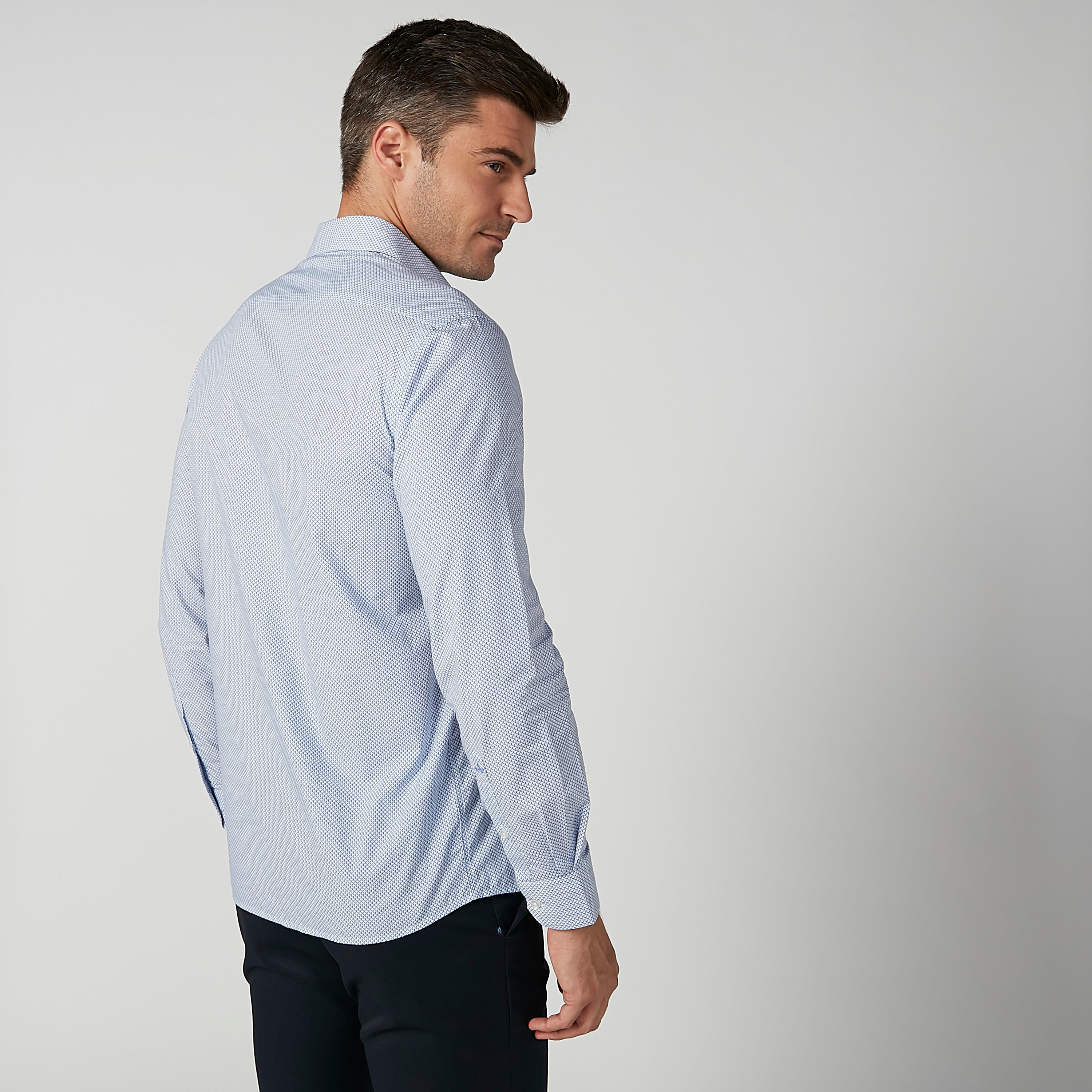 قميص بأكمام طويلة وجيب على الصدر وطبعات من آرو-men-clothing-shirts-image-5