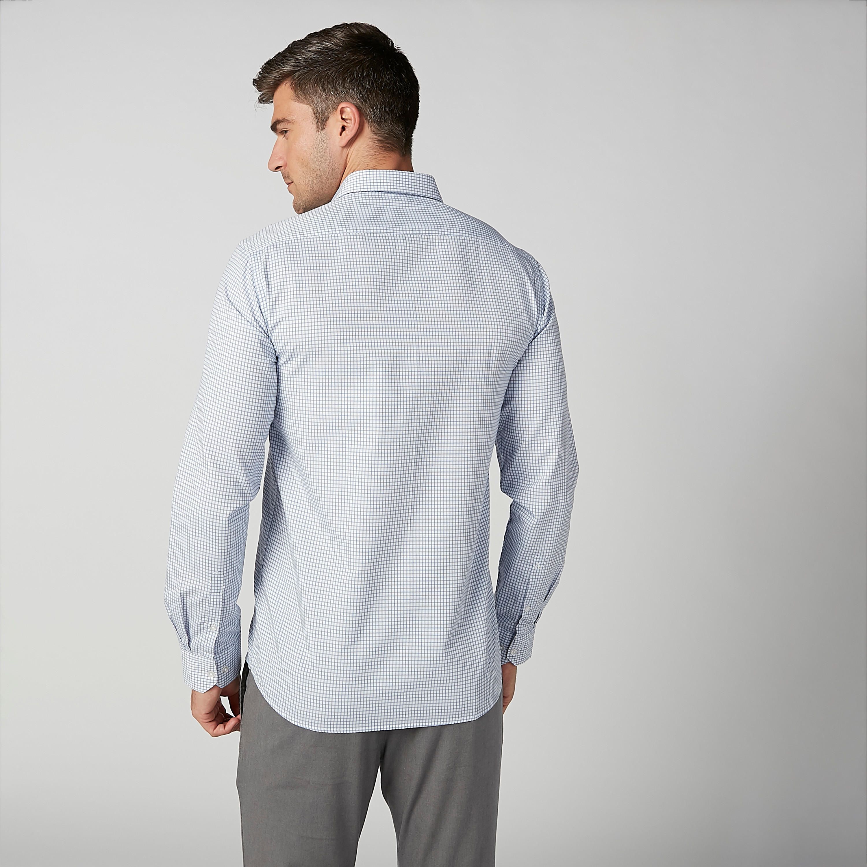 Arrow Chequered Shirt with Long Sleeves and Chest Pocket-men-clothing-shirts-image-5
