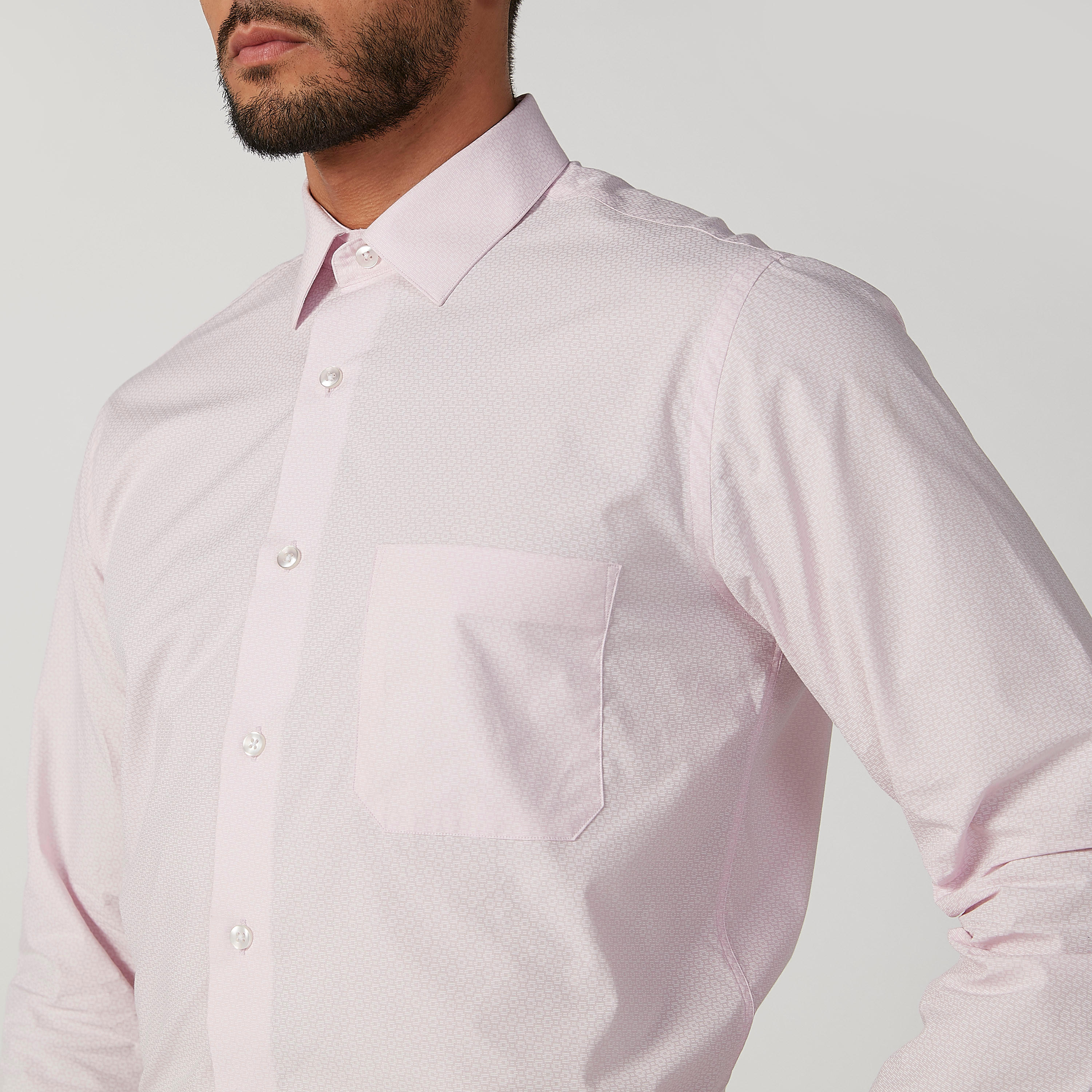قميص سليم بياقة عاديّة وأكمام طويلة وطبعات من آرو-men-clothing-shirts-image-5