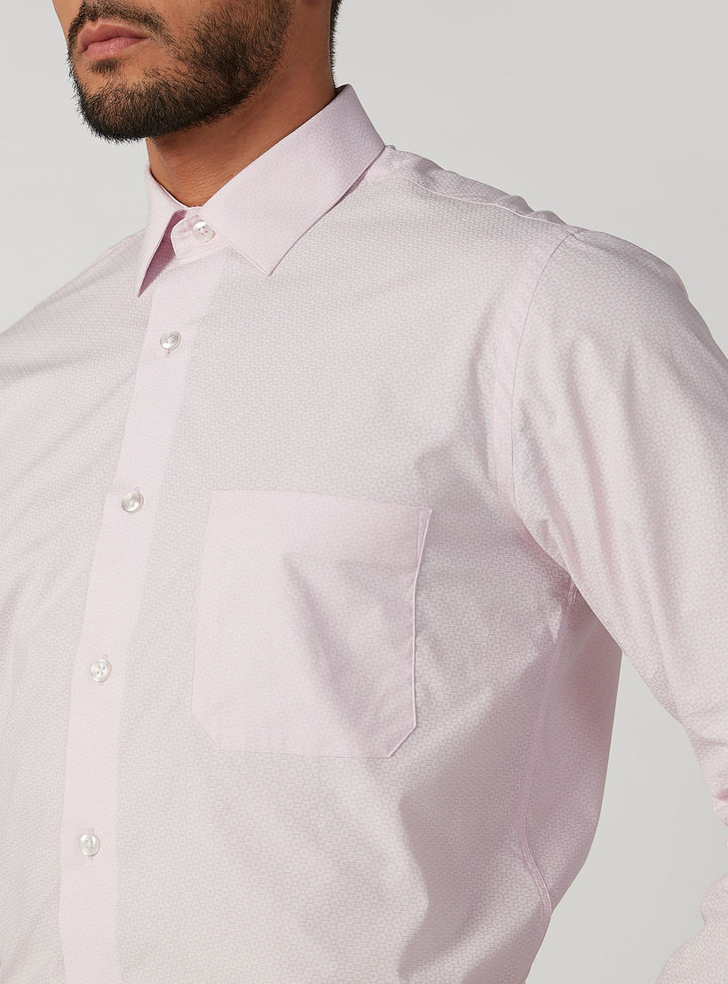 قميص سليم بياقة عاديّة وأكمام طويلة وطبعات من آرو-men-clothing-shirts-image-5