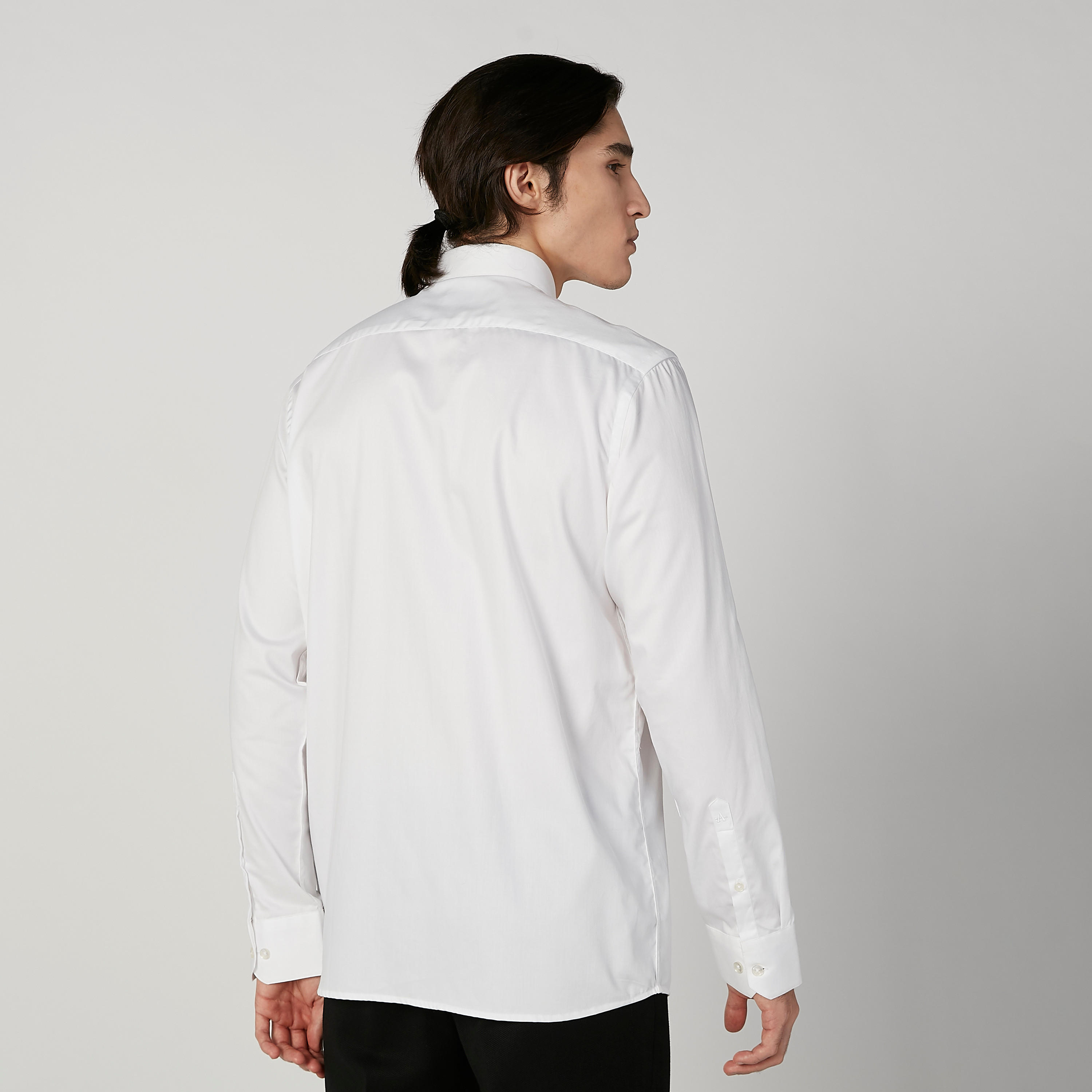 Arrow Plain Shirt with Long Sleeves and Chest Pocket-men-clothing-shirts-image-2