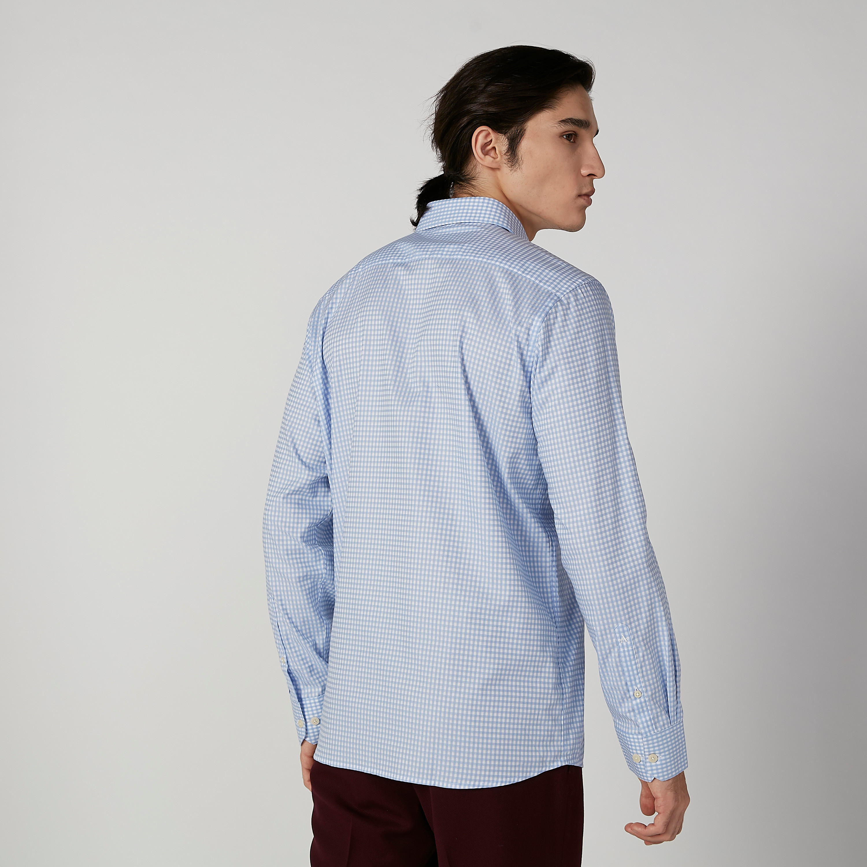 قميص كاروهات بأكمام طويلة وجيب على الصدر من آرو-men-clothing-shirts-image-2