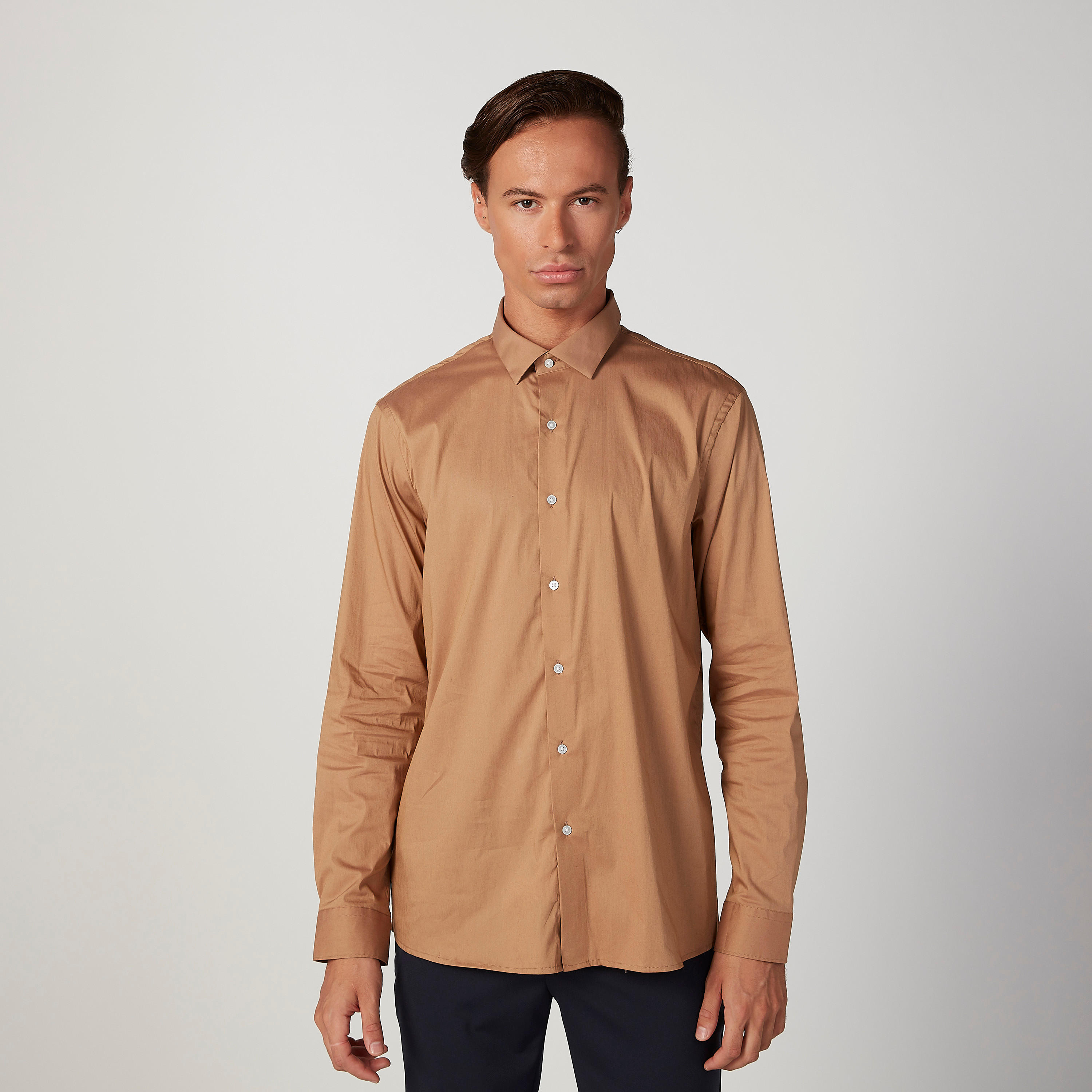قميص سادة بياقة عاديّة وأكمام طويلة من آرو-men-clothing-shirts-image-1