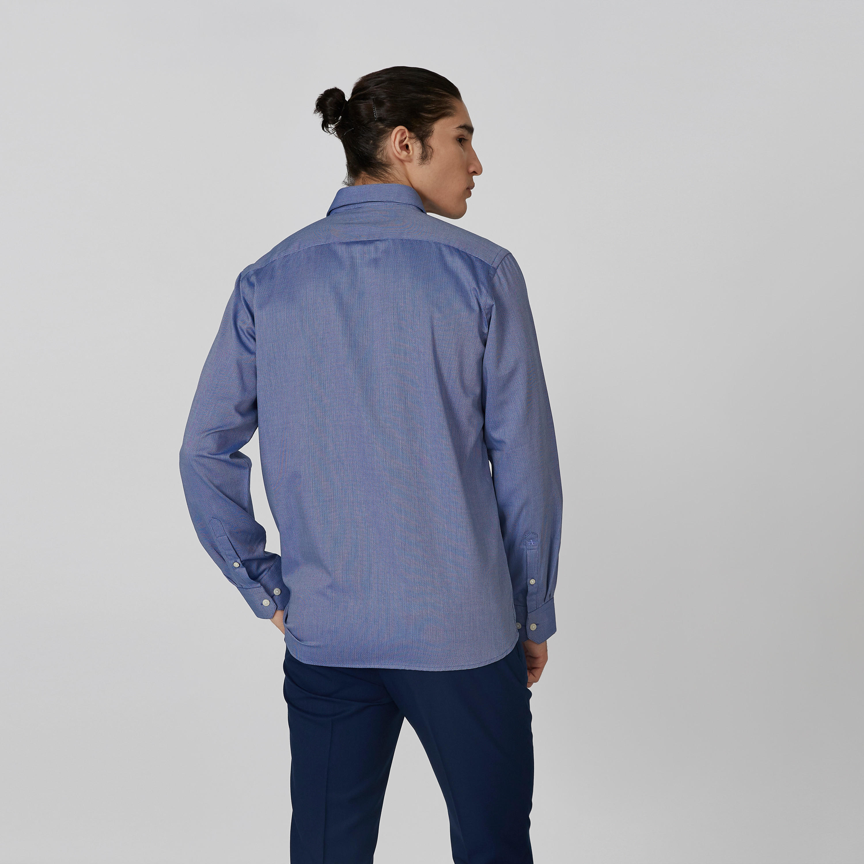 قميص بارز الملمس بأكمام طويلة من آرو-men-clothing-shirts-image-2