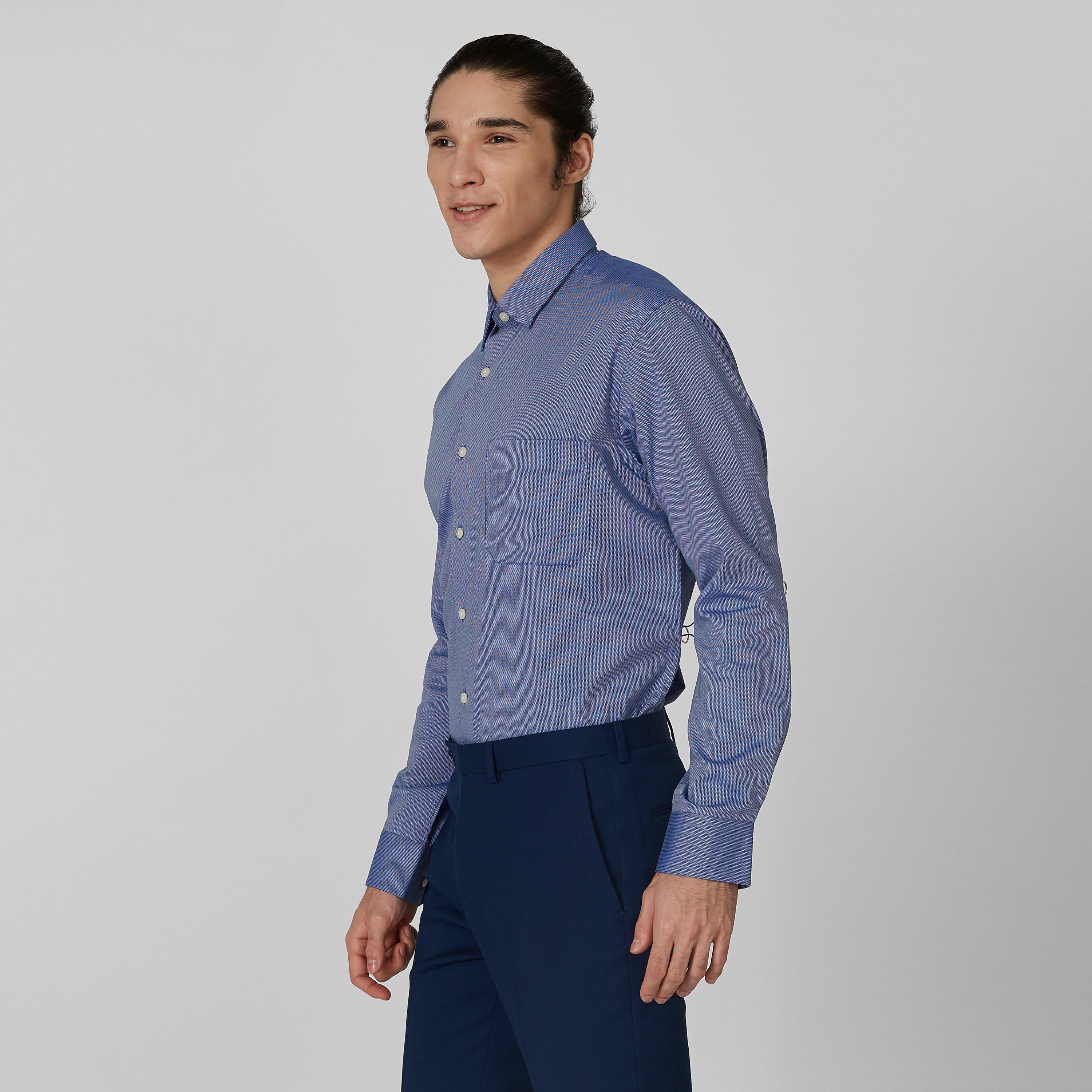 قميص بارز الملمس بأكمام طويلة من آرو-men-clothing-shirts-image-4