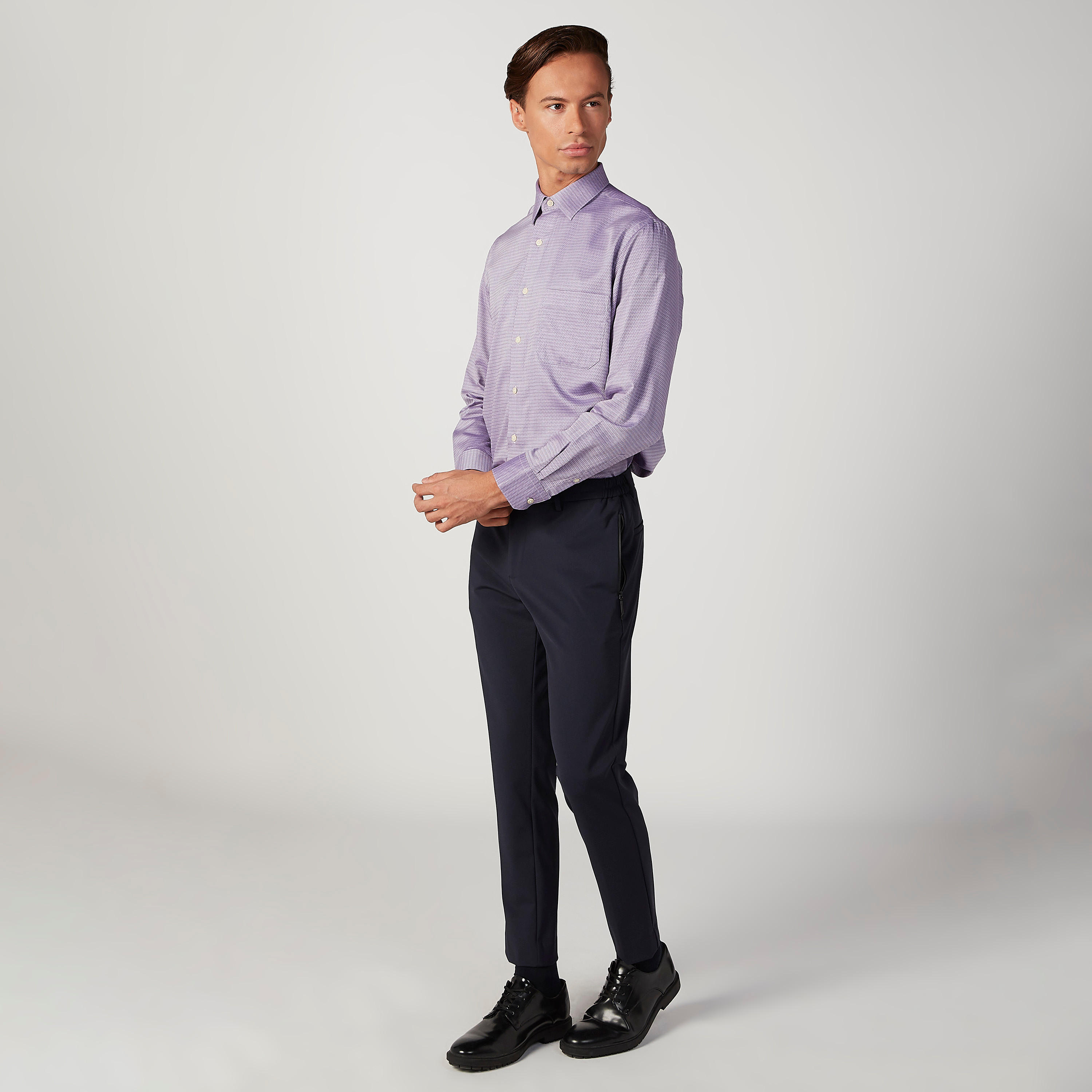 قميص بياقة عاديّة وأكمام طويلة وطبعات من آرو-men-clothing-shirts-image-2