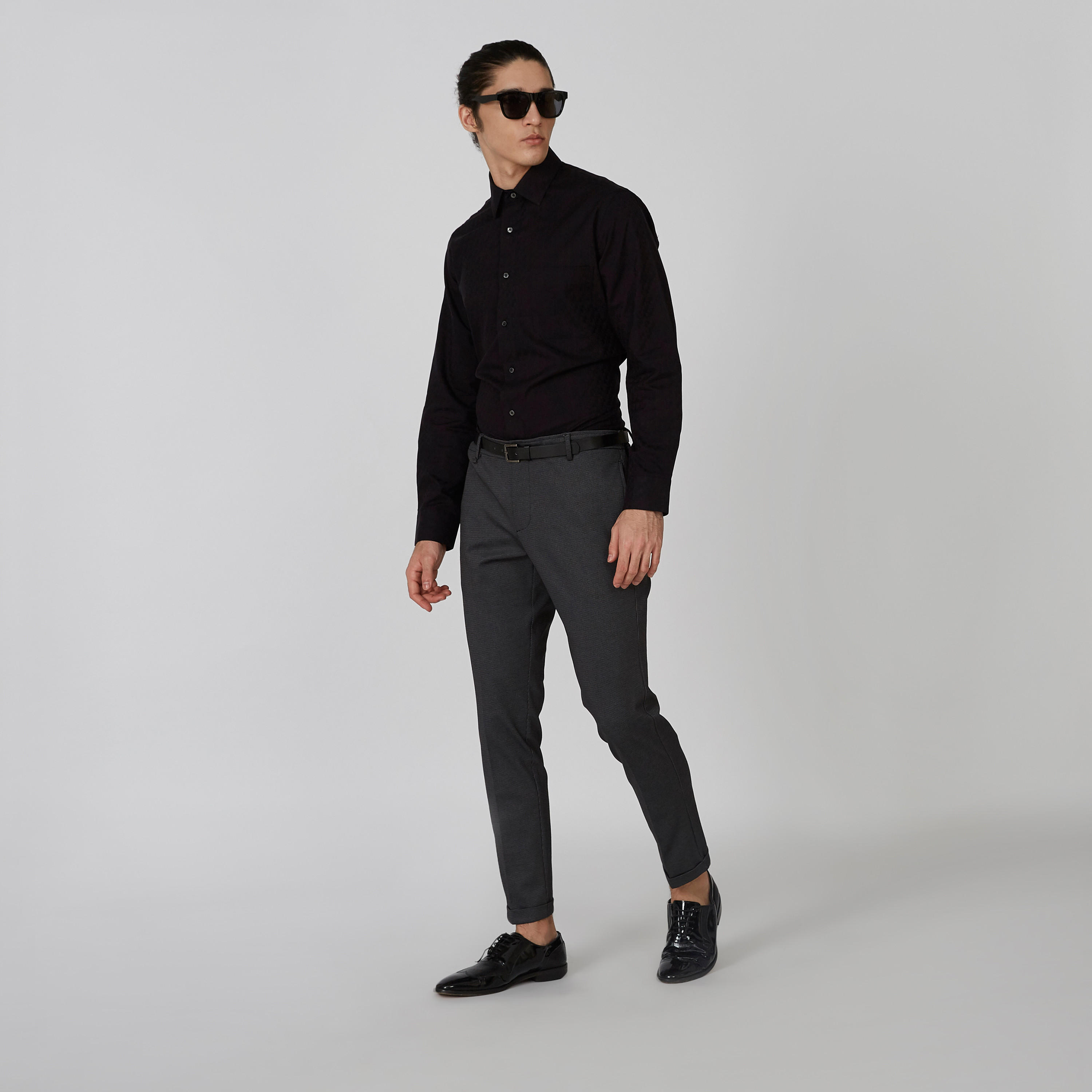 قميص سادة بأكمام طويلة من آرو-men-clothing-shirts-image-5
