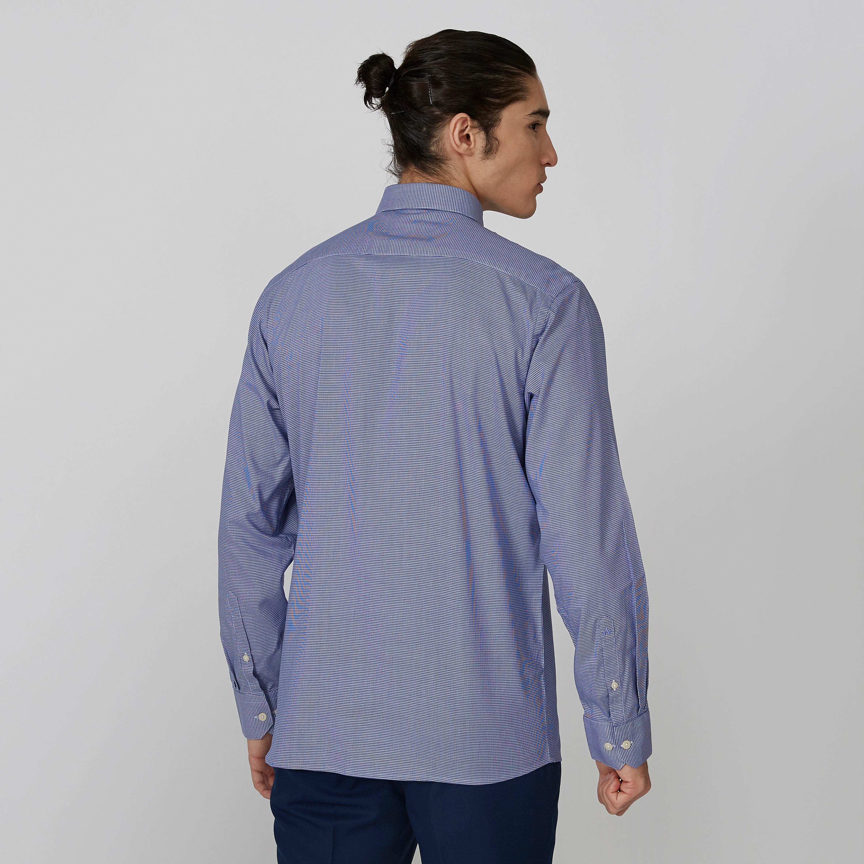 قميص رسمي كاروهات بياقة عاديّة وأكمام طويلة من آرو-men-clothing-shirts-image-2