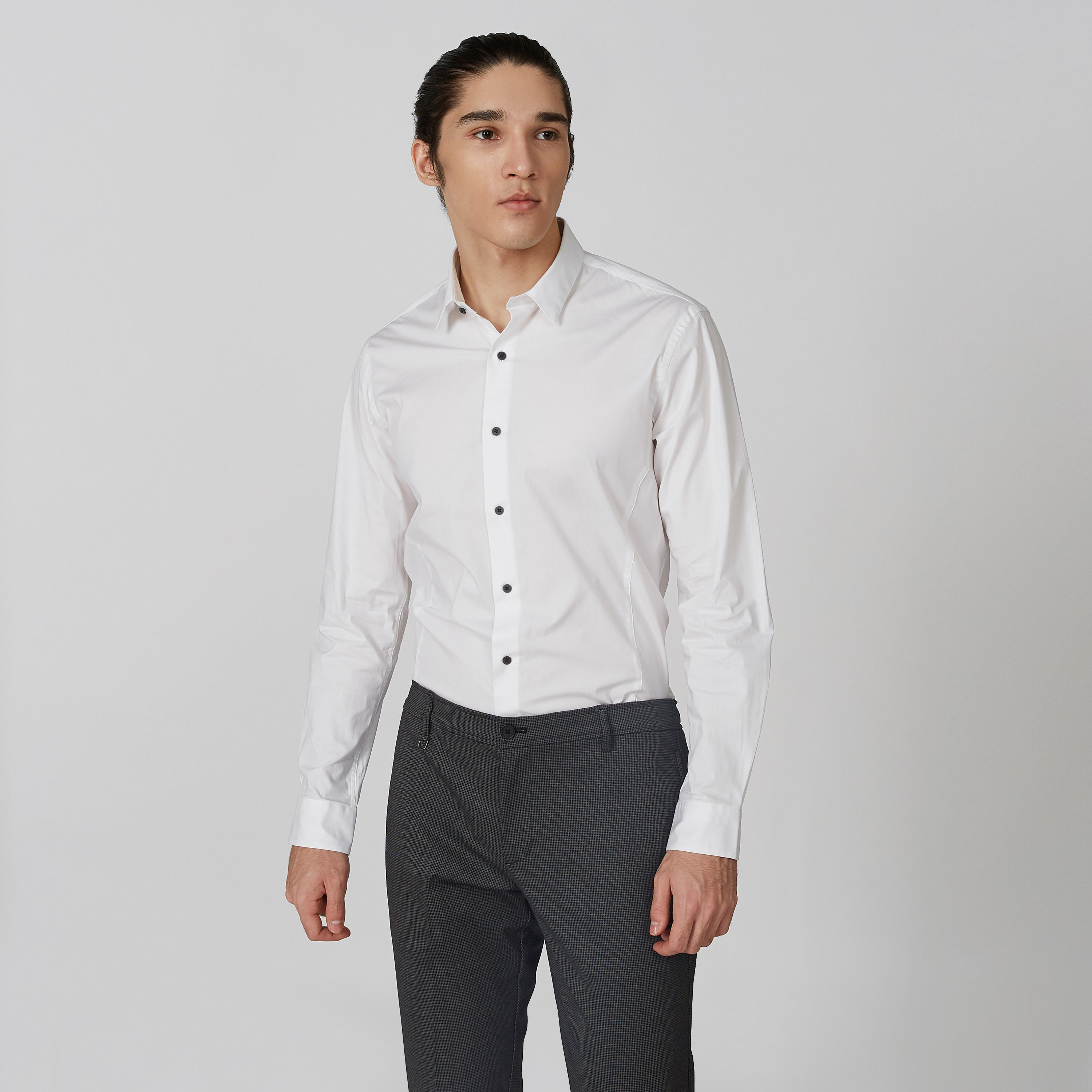 قميص سادة بأكمام طويلة من آرو-men-clothing-shirts-image-5